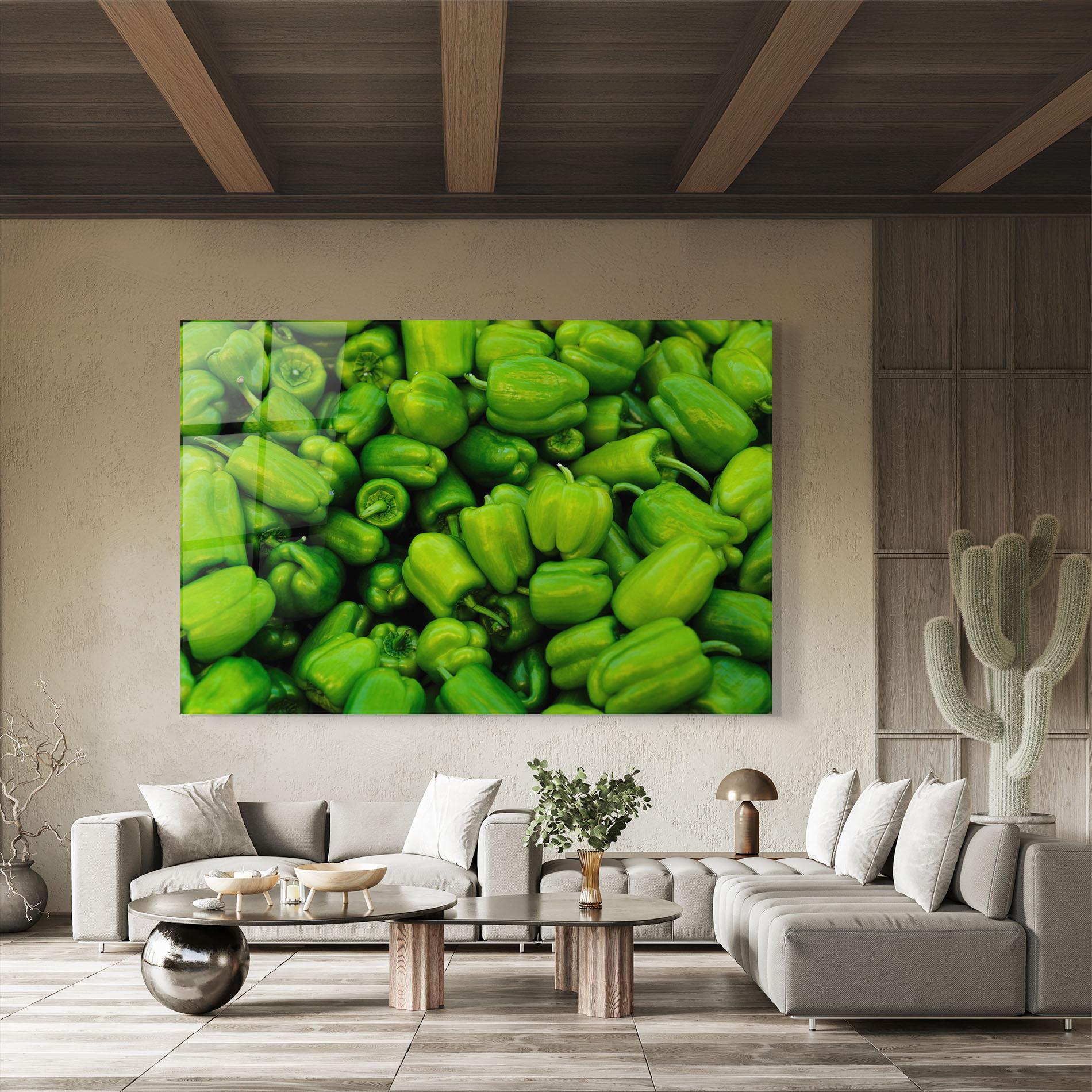 Glasbild Green Bellpepper mockup 8