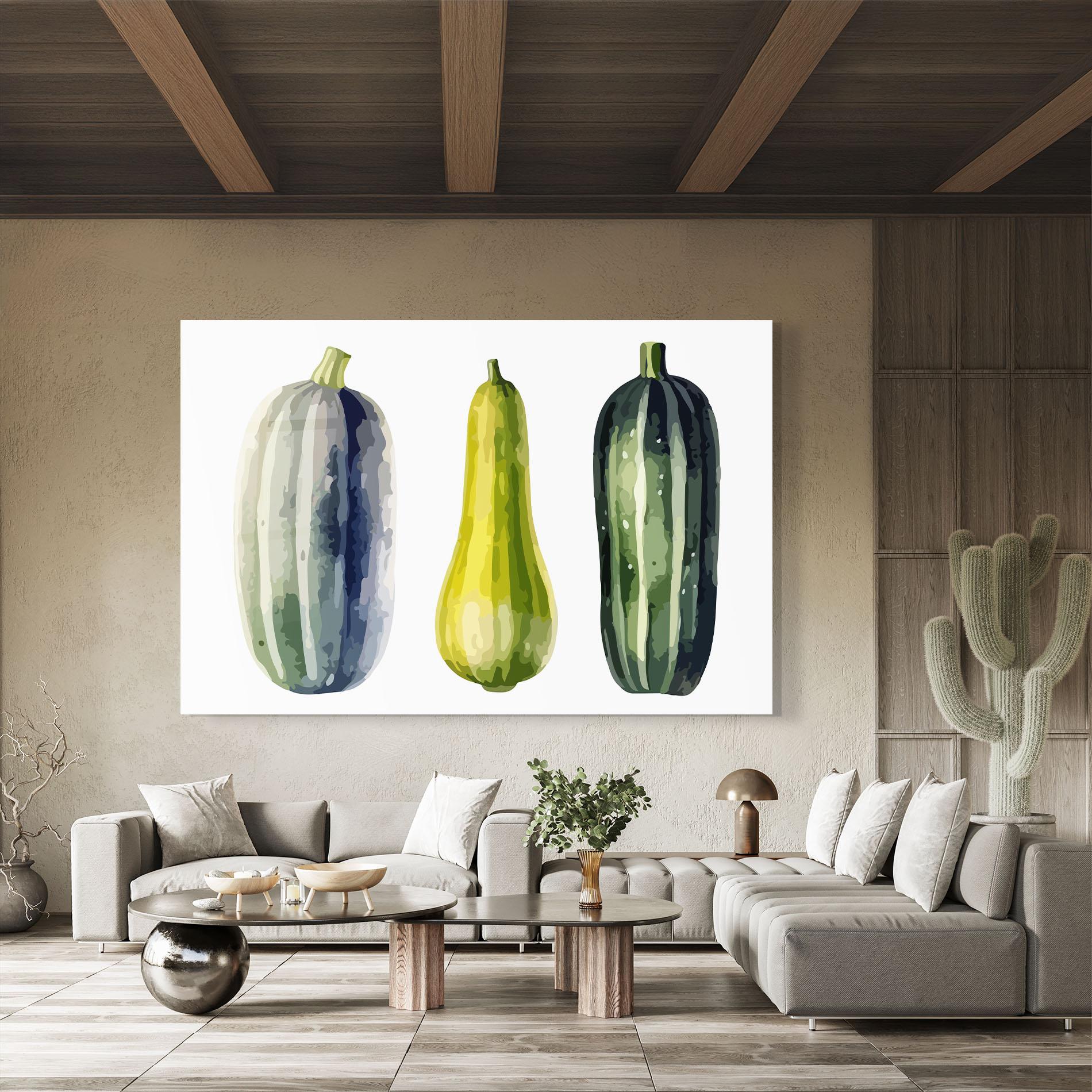 Glasbild Green Pumpkin mockup 8