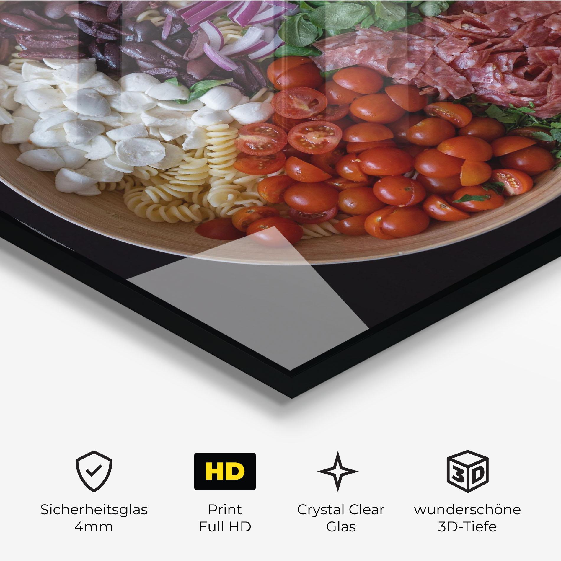 Glasbild Mozzarella Salad mockup 3