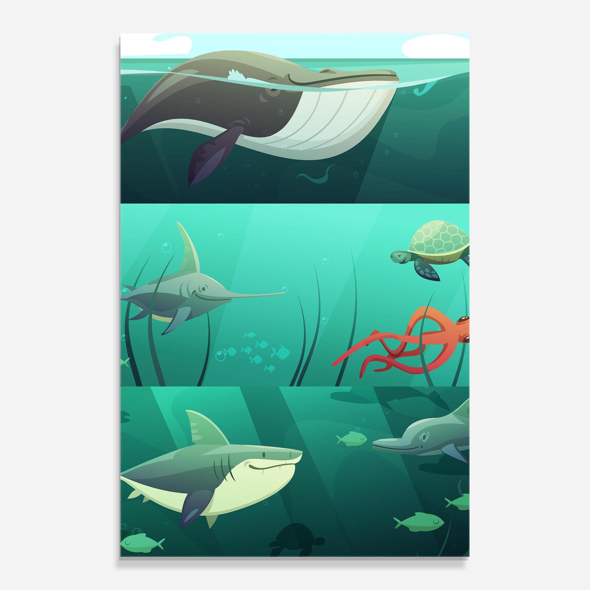 Glasbild Kids Ocean mockup 0