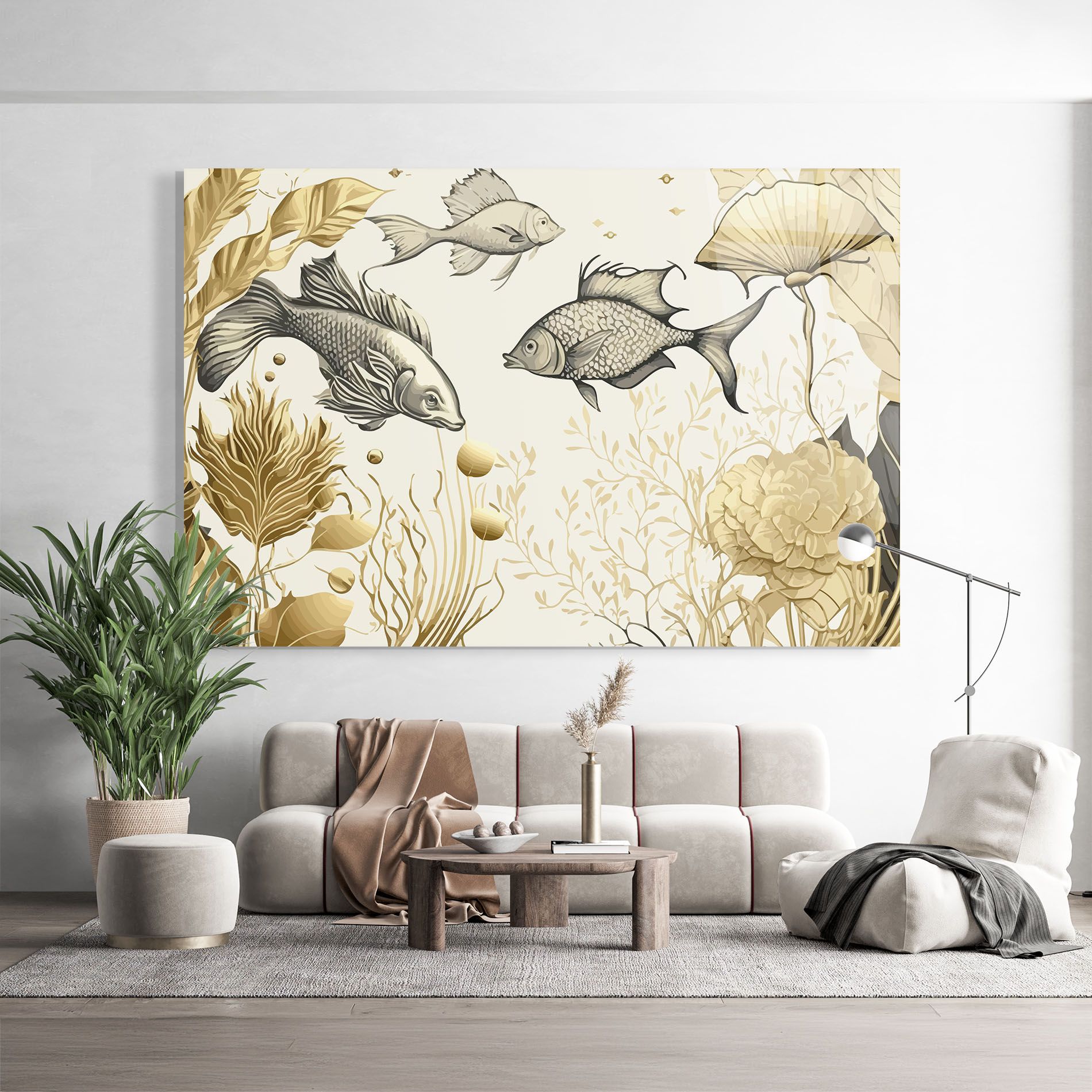 Grey Gold Fish mockup 9