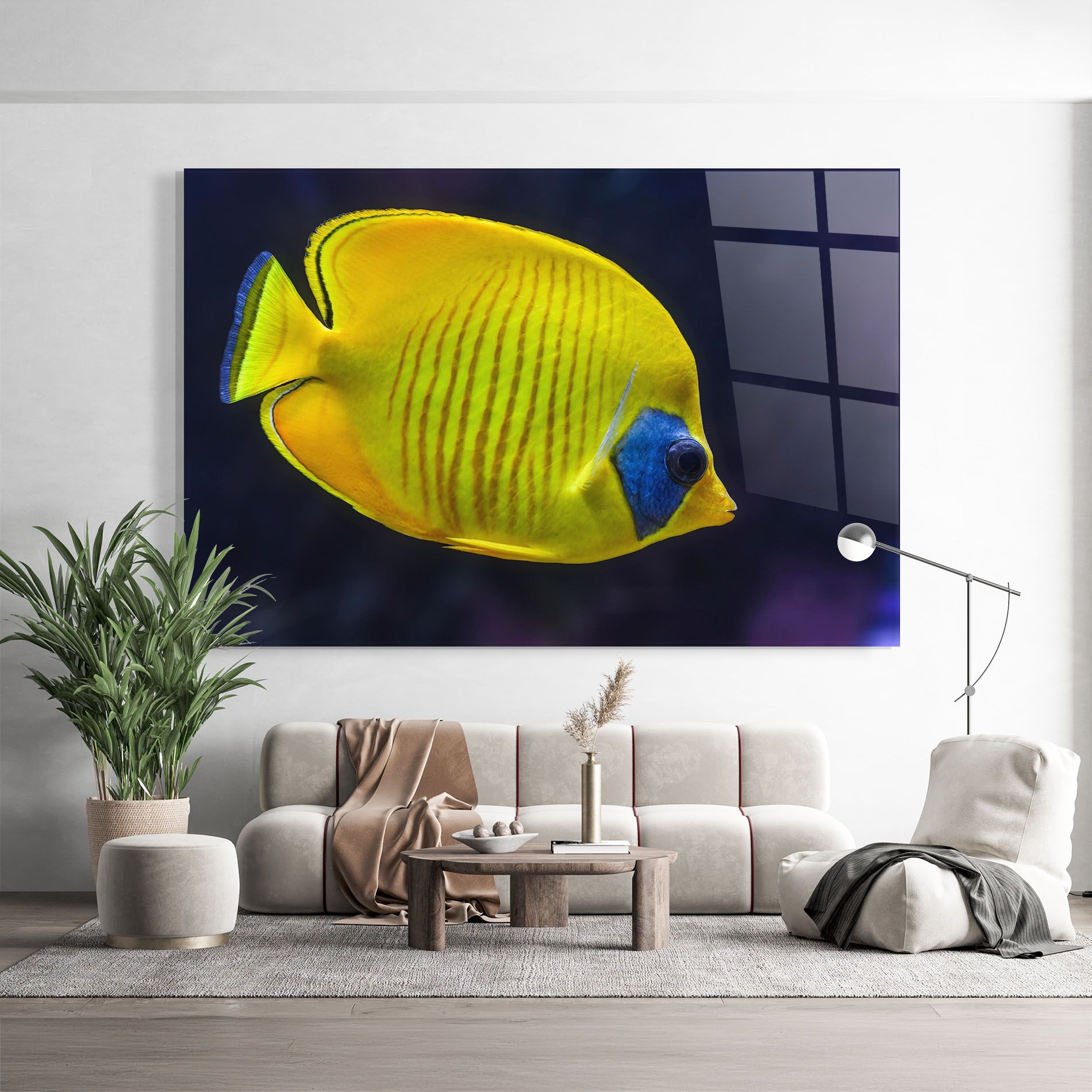 Yellow Blue Fish mockup 9