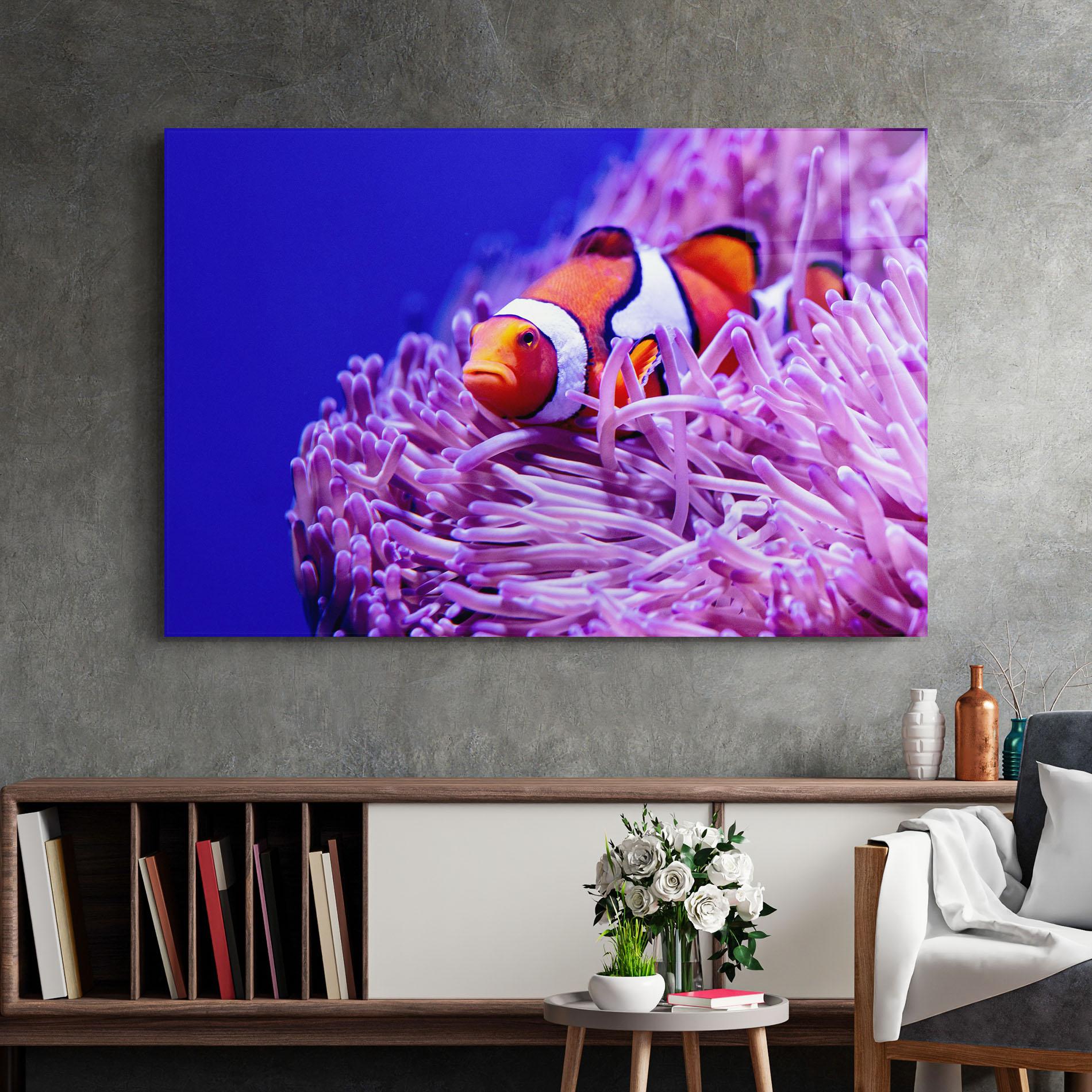 Glasbild Angry Nemo mockup 2