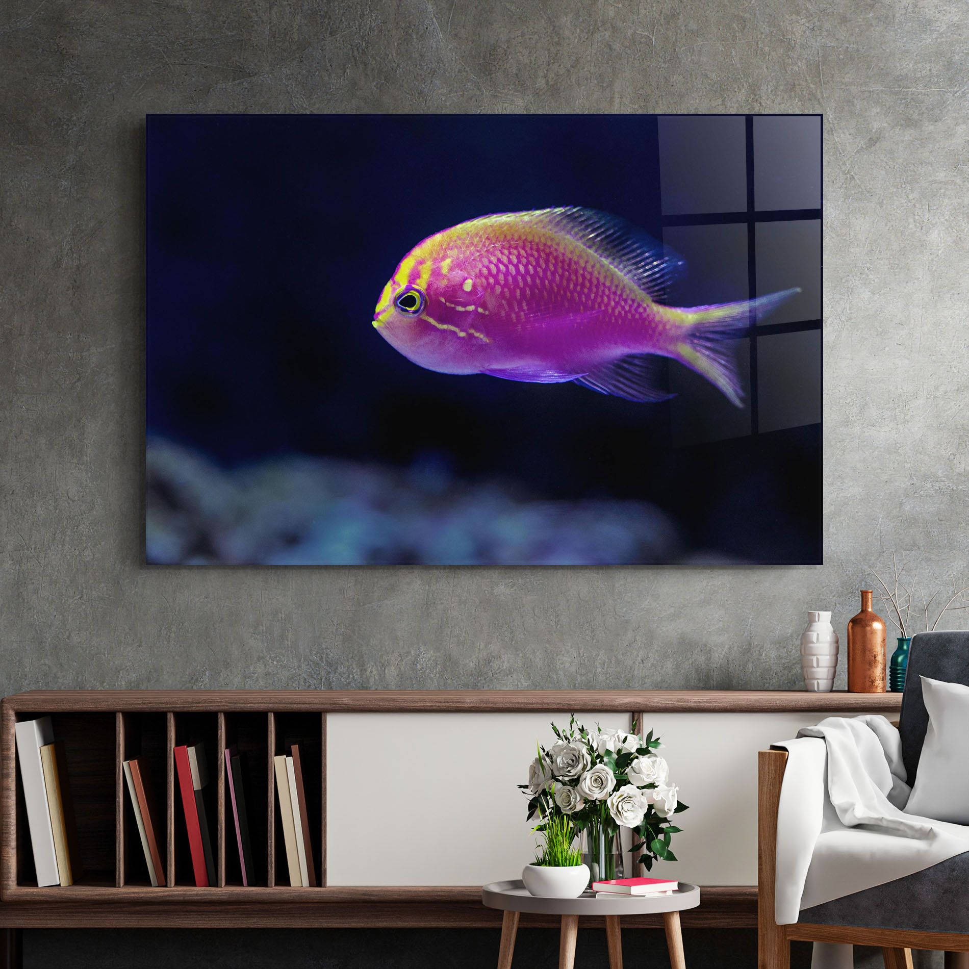 Angry Pink Fish mockup 2