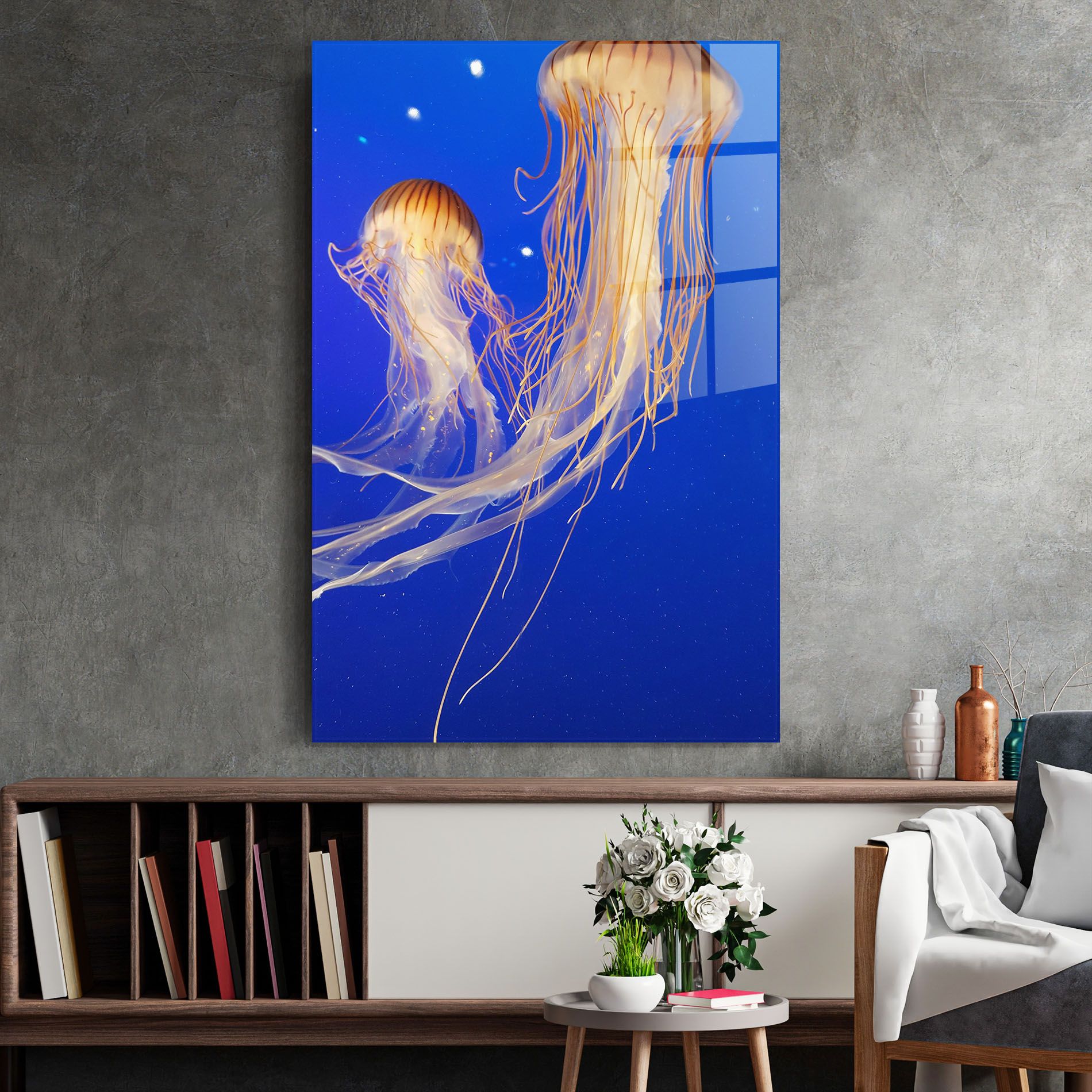 Light Orange Jellyfish mockup 2