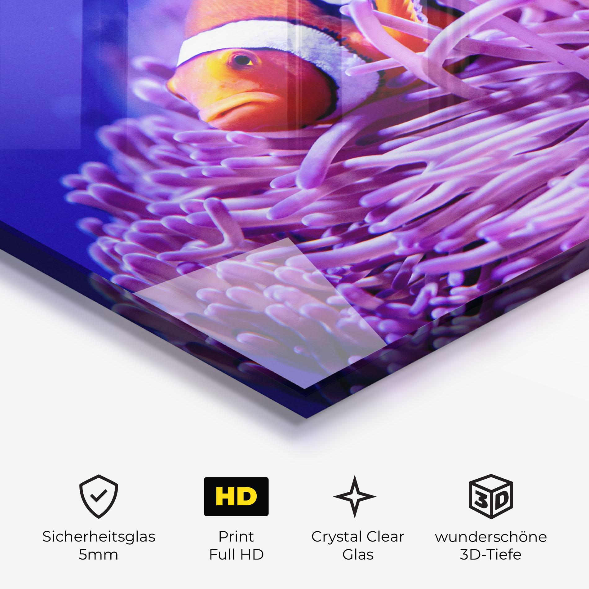 Glasbild Angry Nemo mockup 3