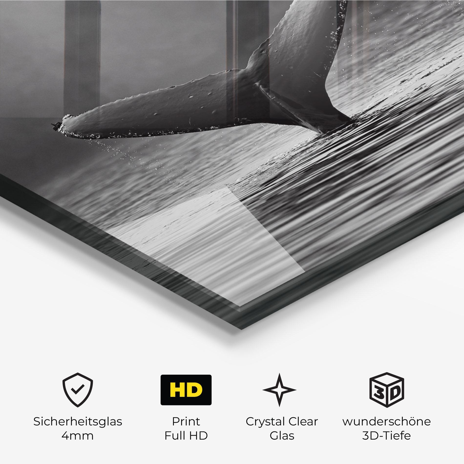 Glasbild Grey Tail mockup 3