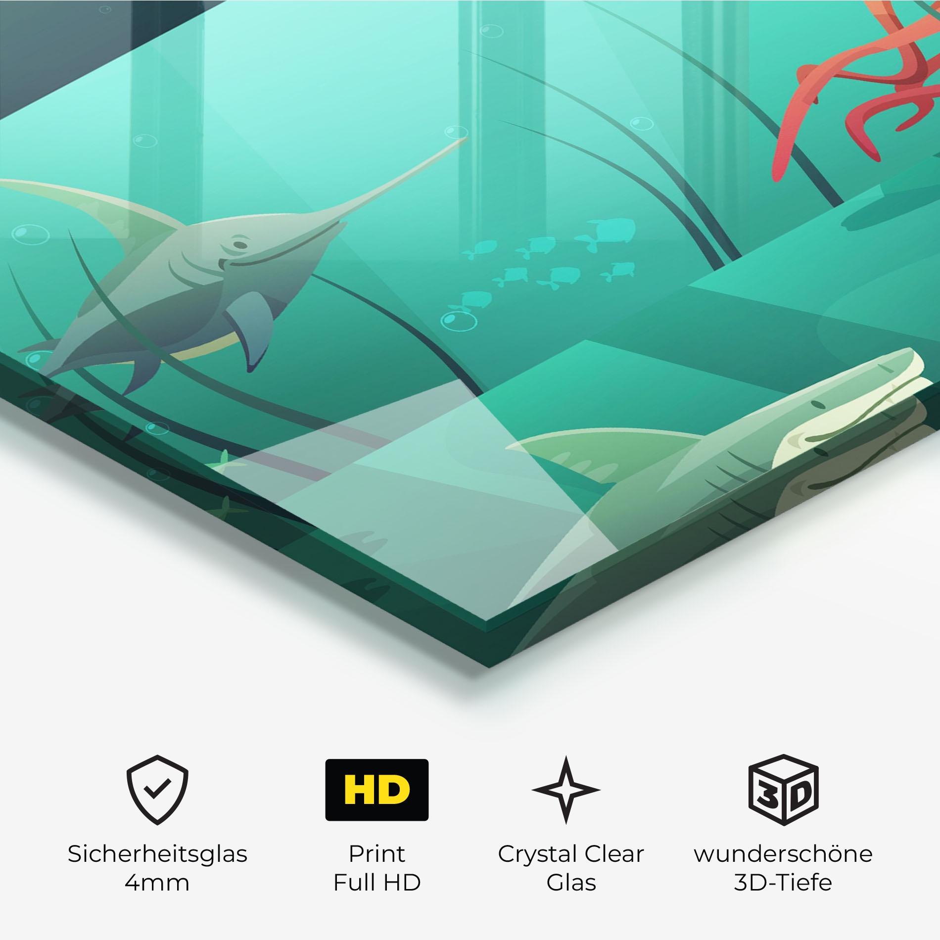 Glasbild Kids Ocean mockup 3