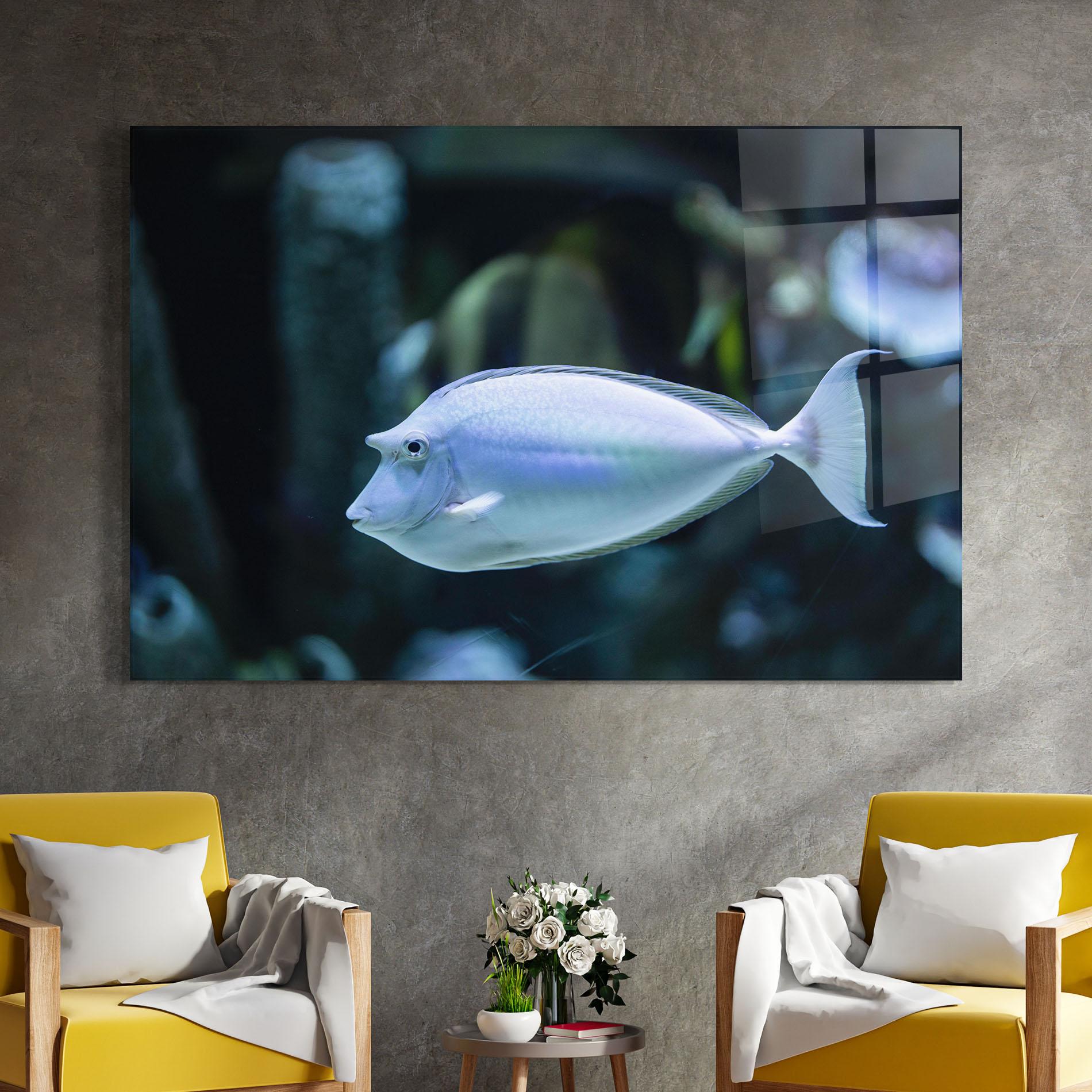 Glasbild Funny Face Fish mockup 4