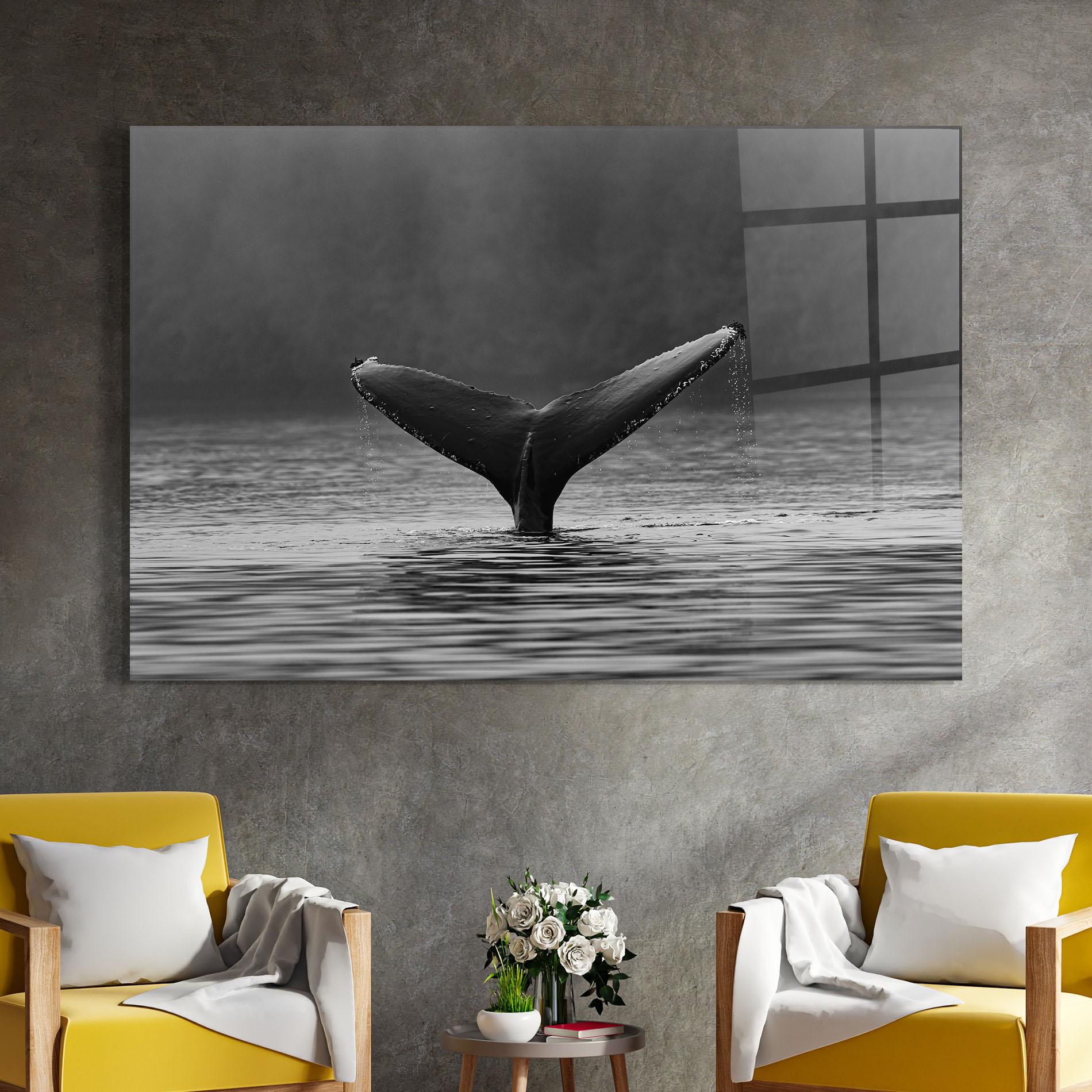 Glasbild Grey Tail mockup 4