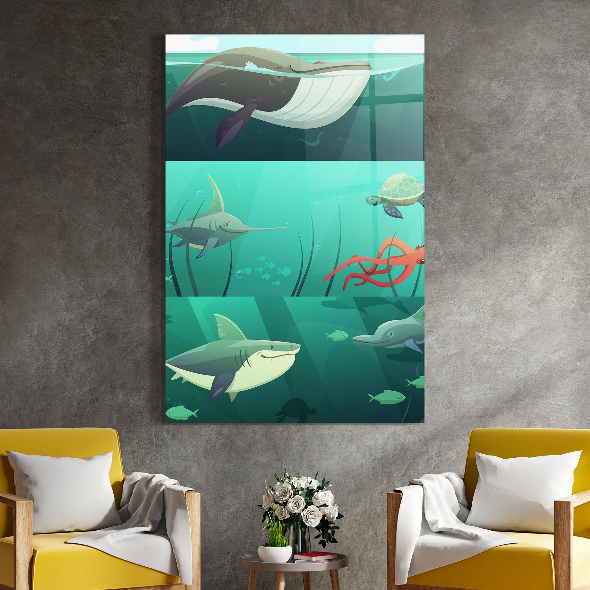 Glasbild Kids Ocean mockup 4