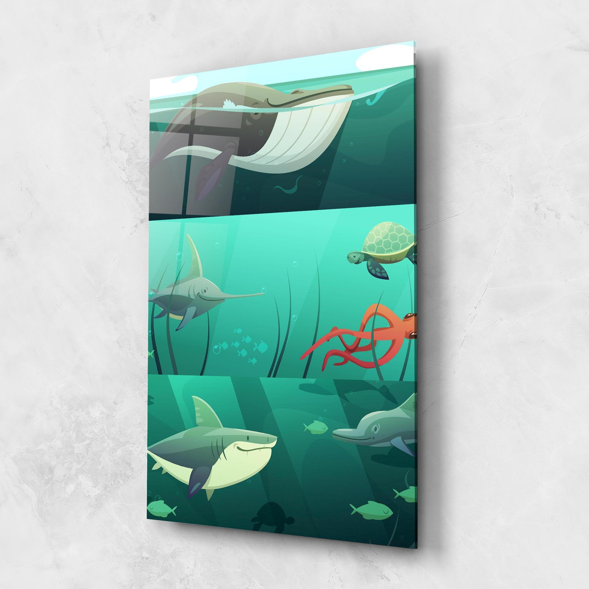 Glasbild Kids Ocean mockup 1