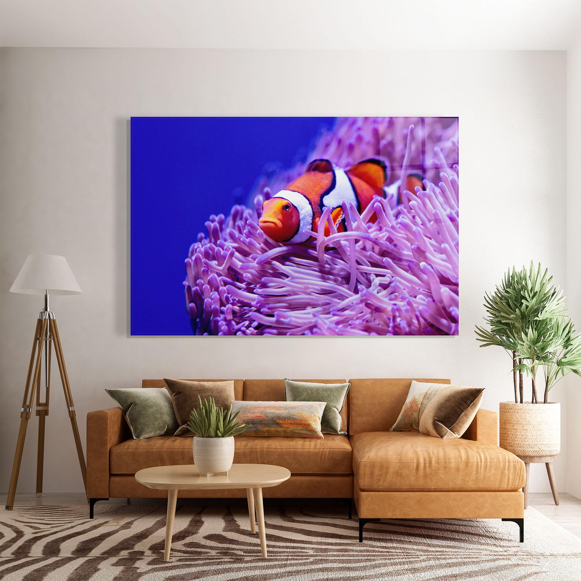 Glasbild Angry Nemo mockup 7