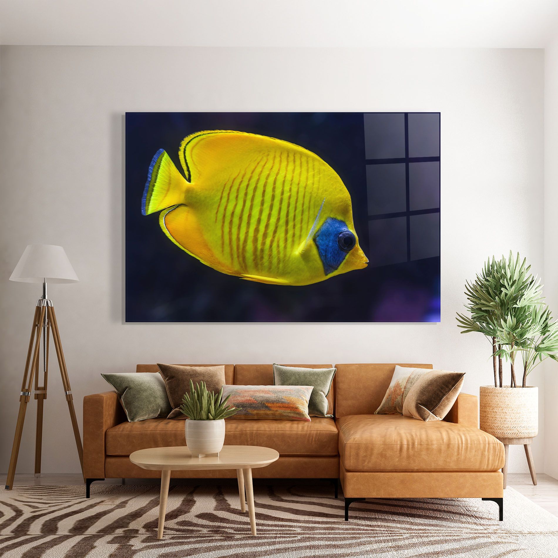 Yellow Blue Fish mockup 7