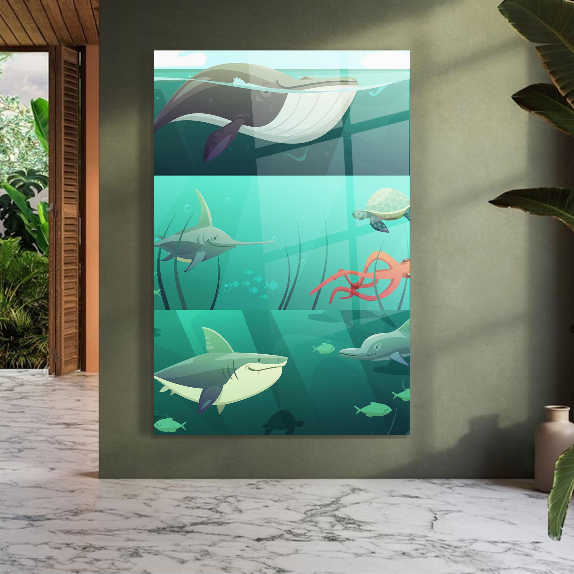 Glasbild Kids Ocean mockup 7