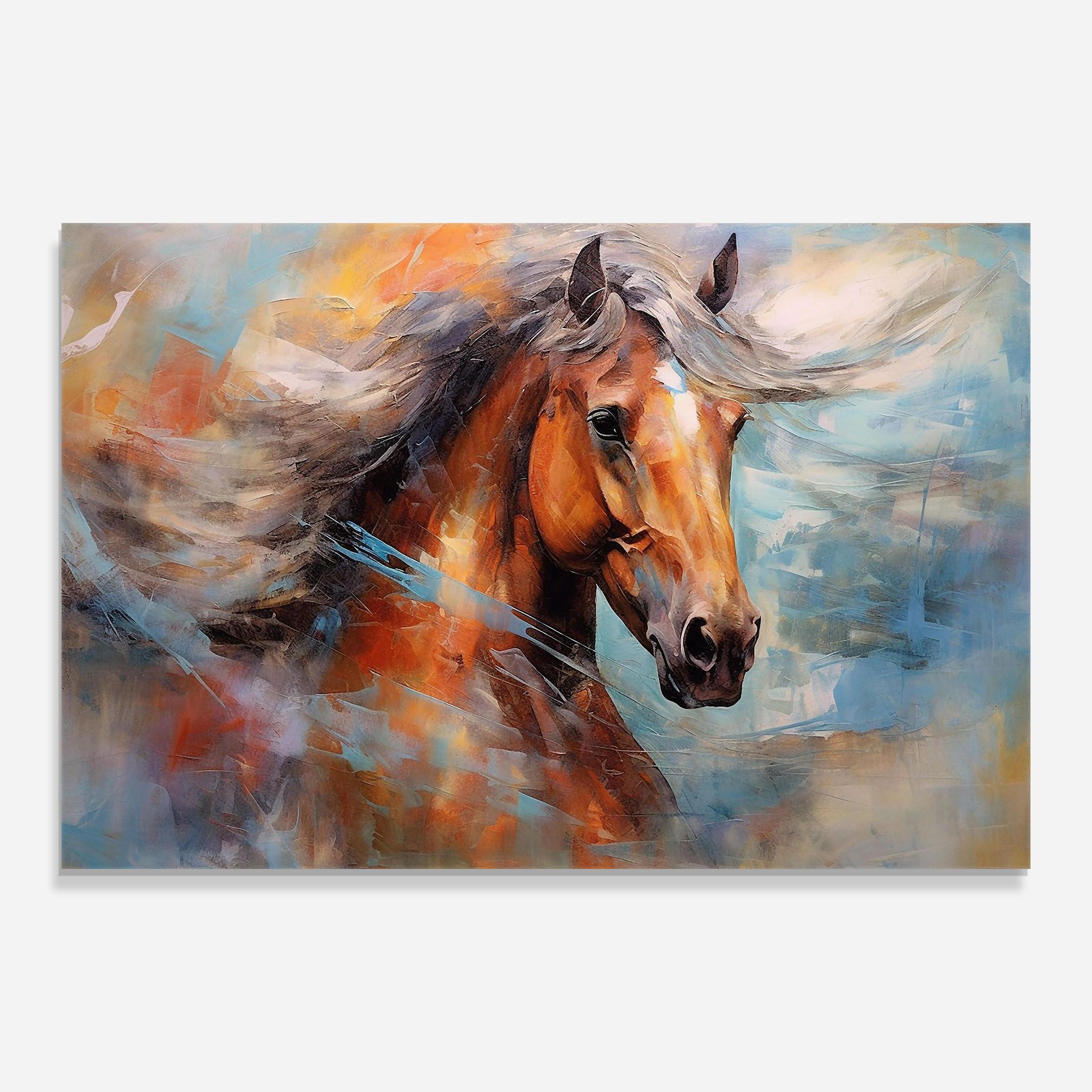 Beautiful Brown Horse mockup 0