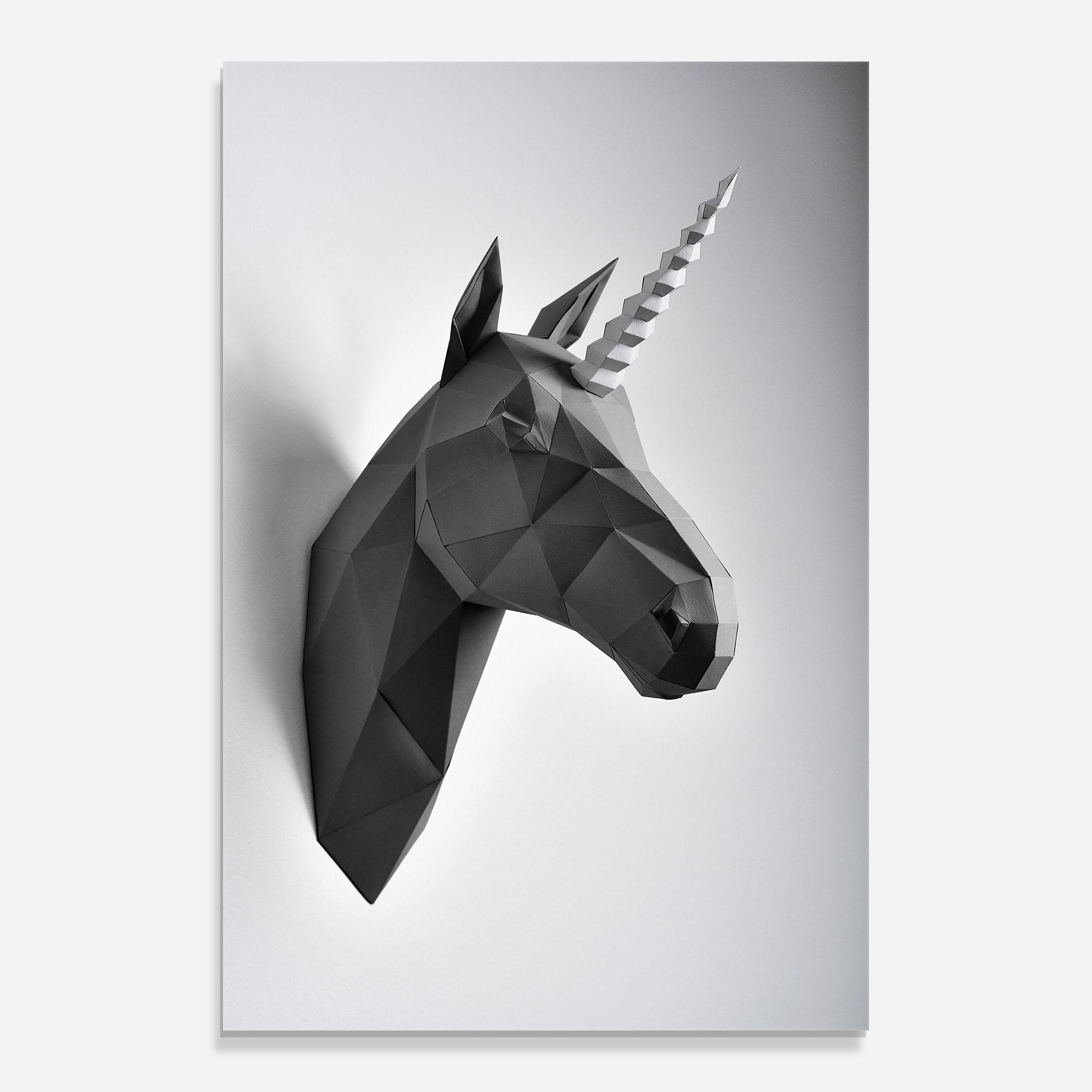 Glasbild Geometrical Unicorn mockup 0