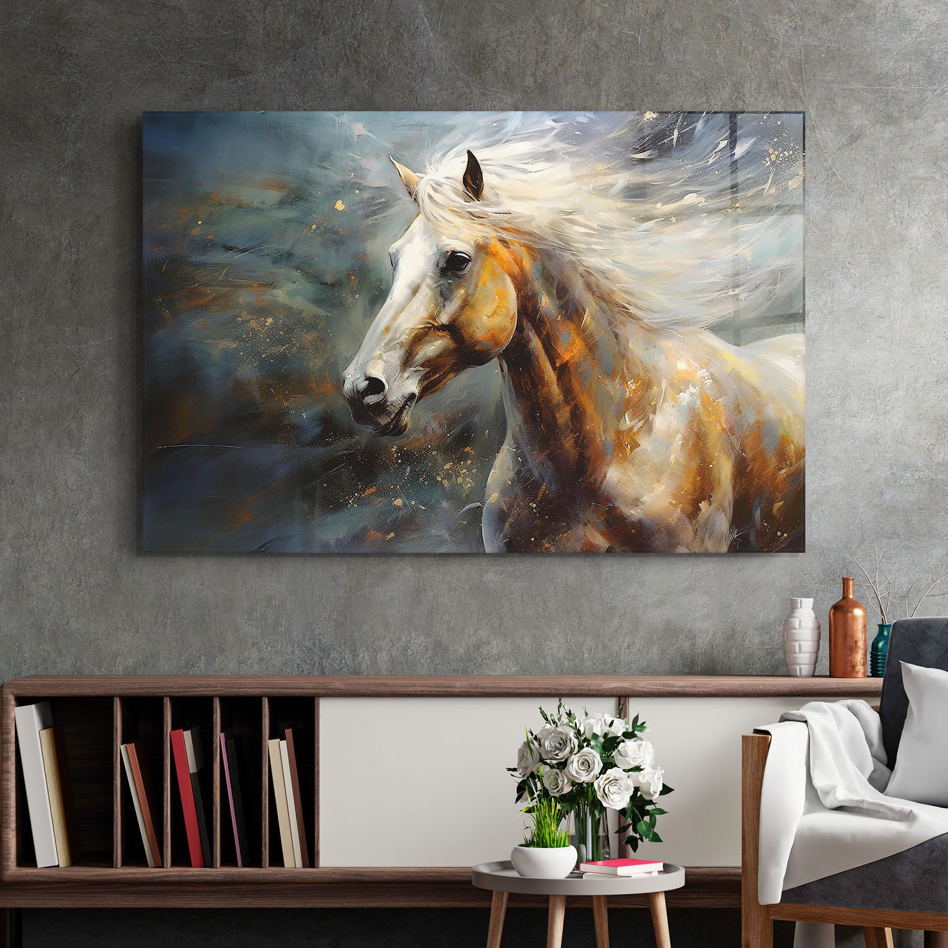 White Hair Horse mockup 2