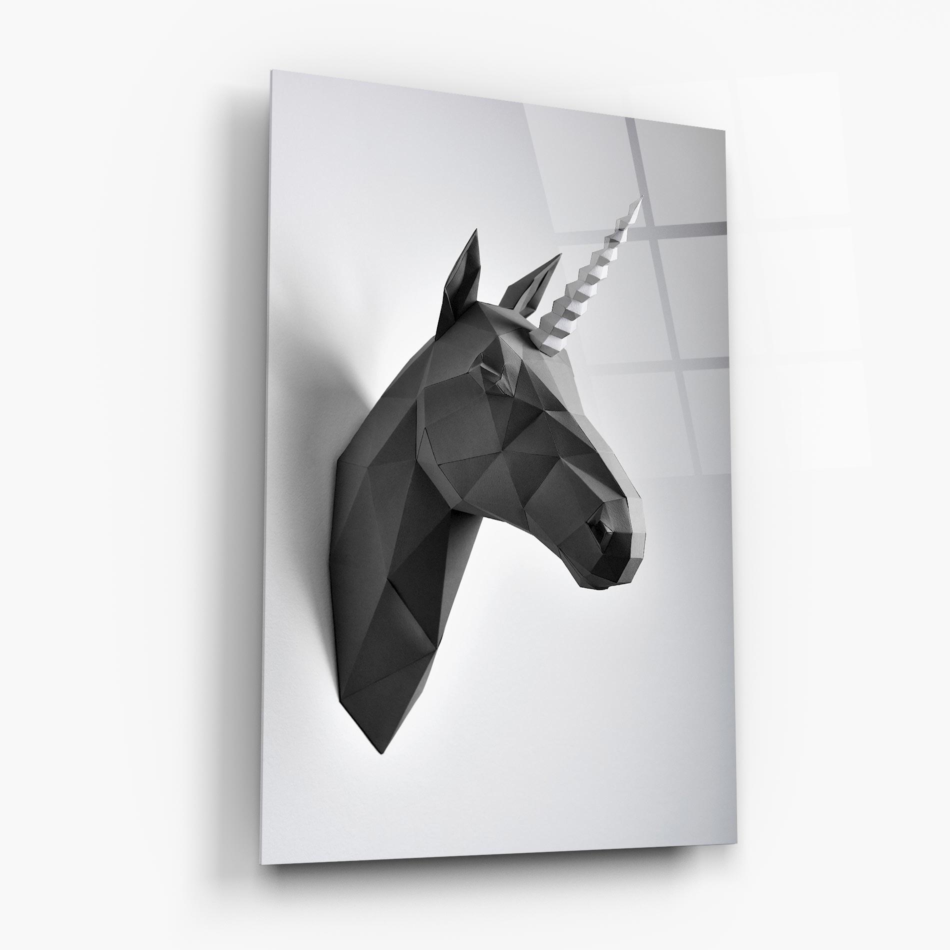 Glasbild Geometrical Unicorn mockup 6