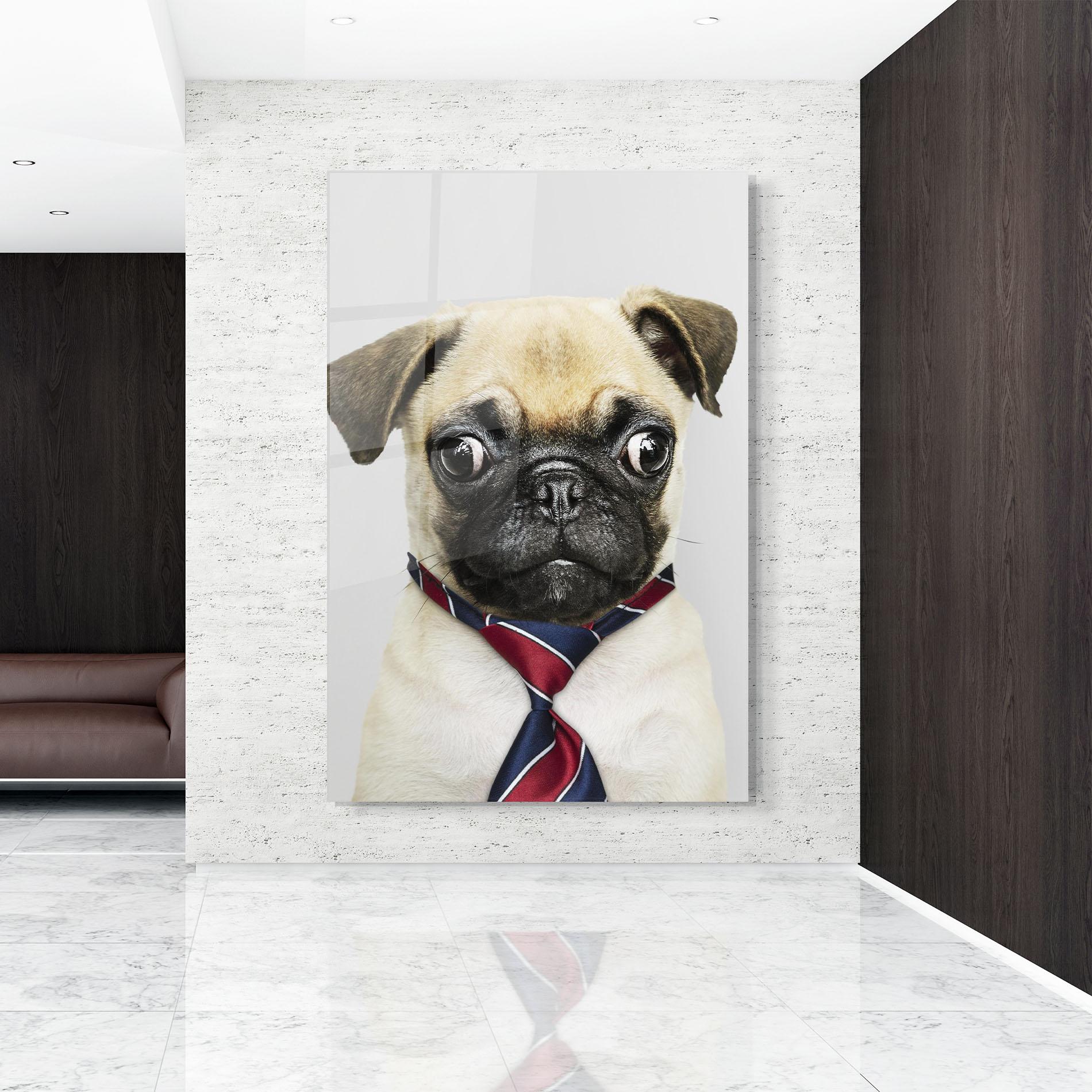 Glasbild Business Pug mockup 9