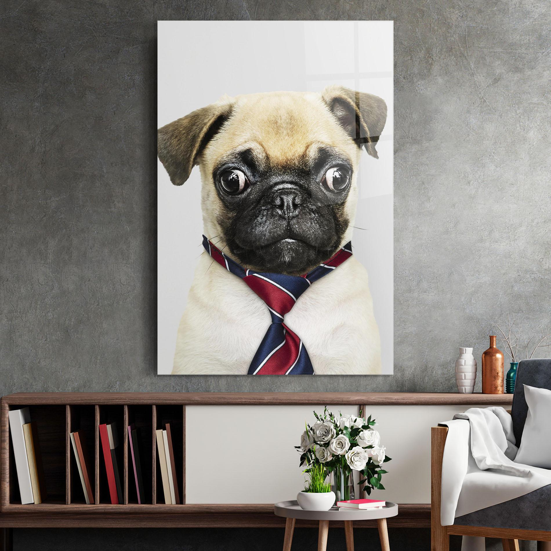 Glasbild Business Pug mockup 2