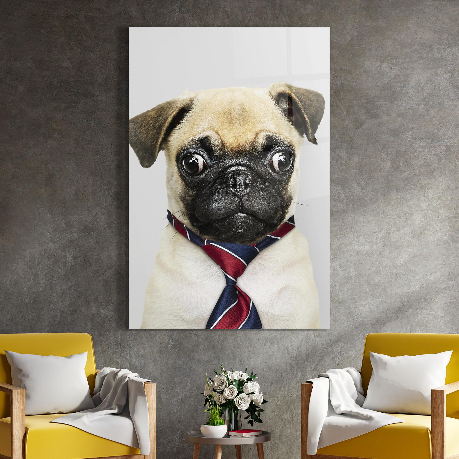 Glasbild Business Pug mockup 4