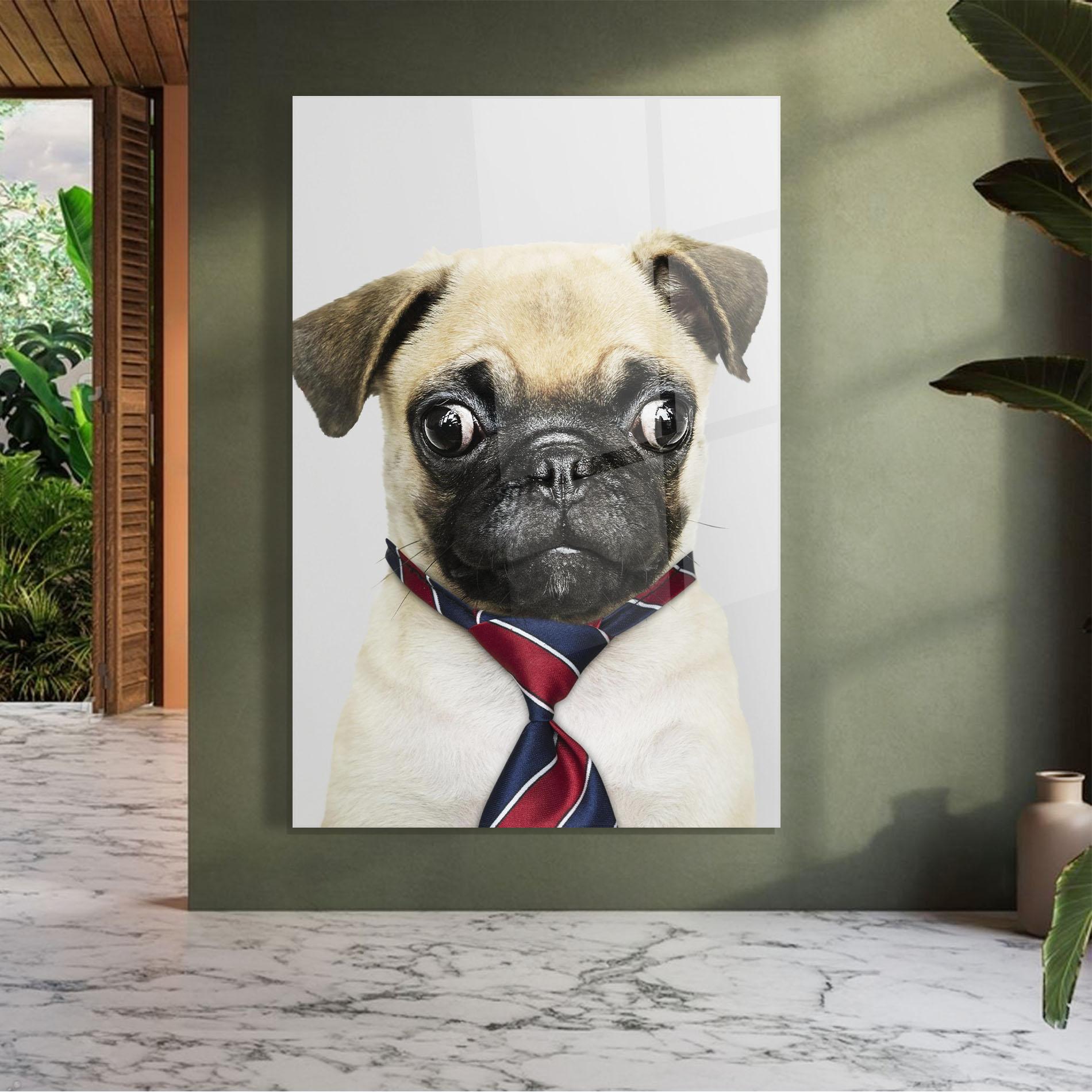 Glasbild Business Pug mockup 7