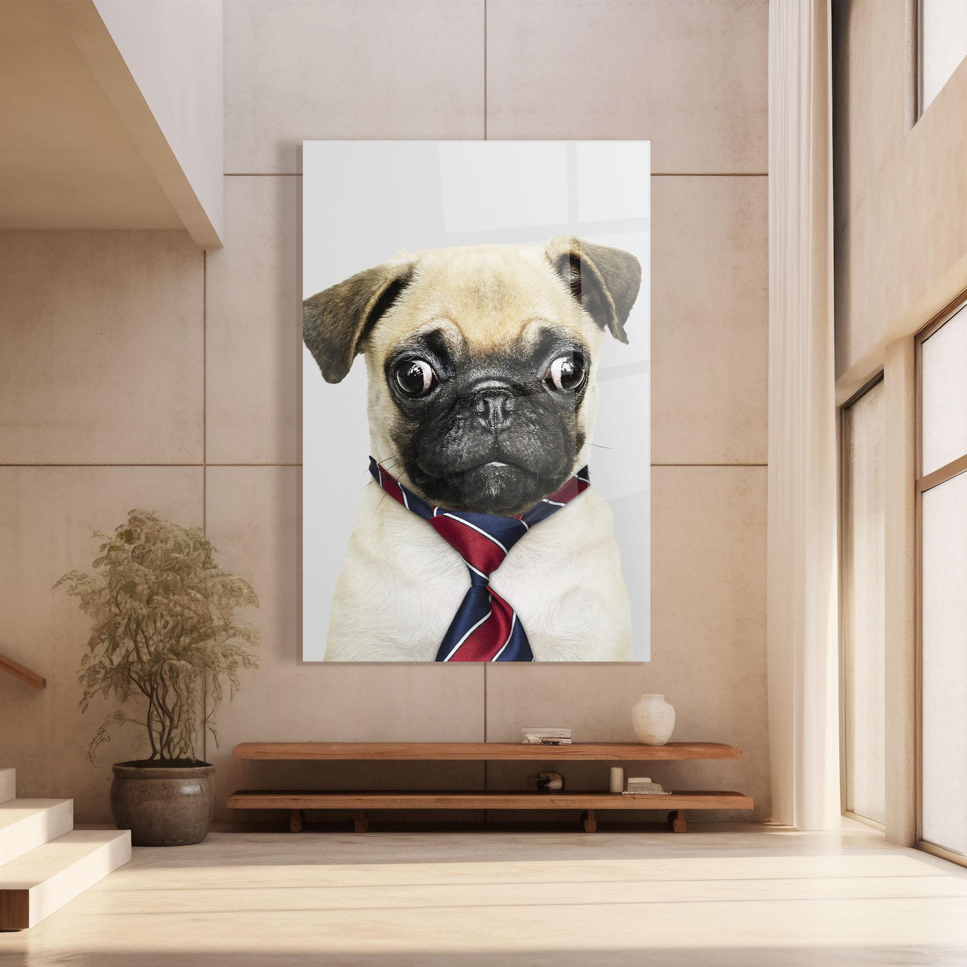 Glasbild Business Pug mockup 8