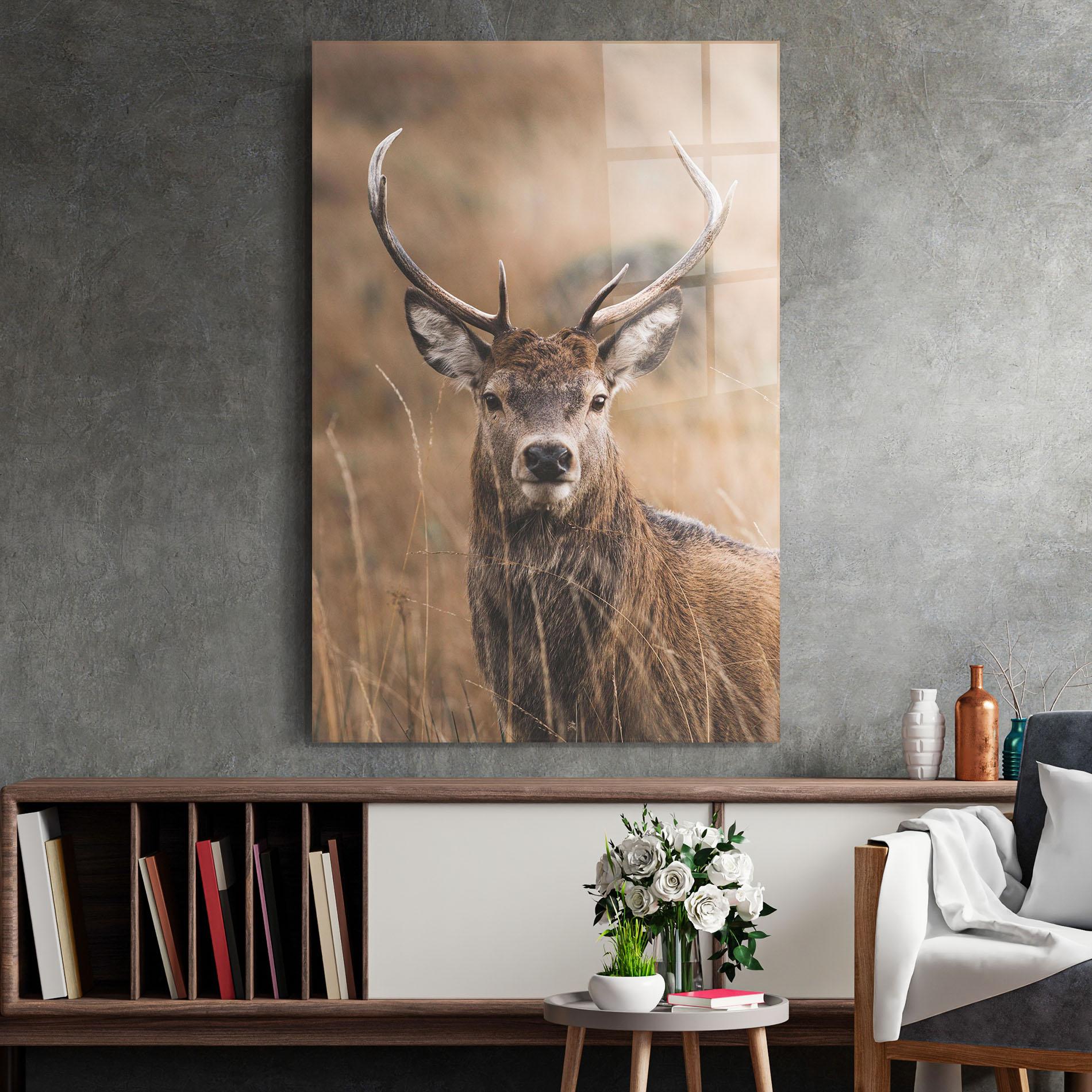 Glasbild Majestic Deer mockup 2