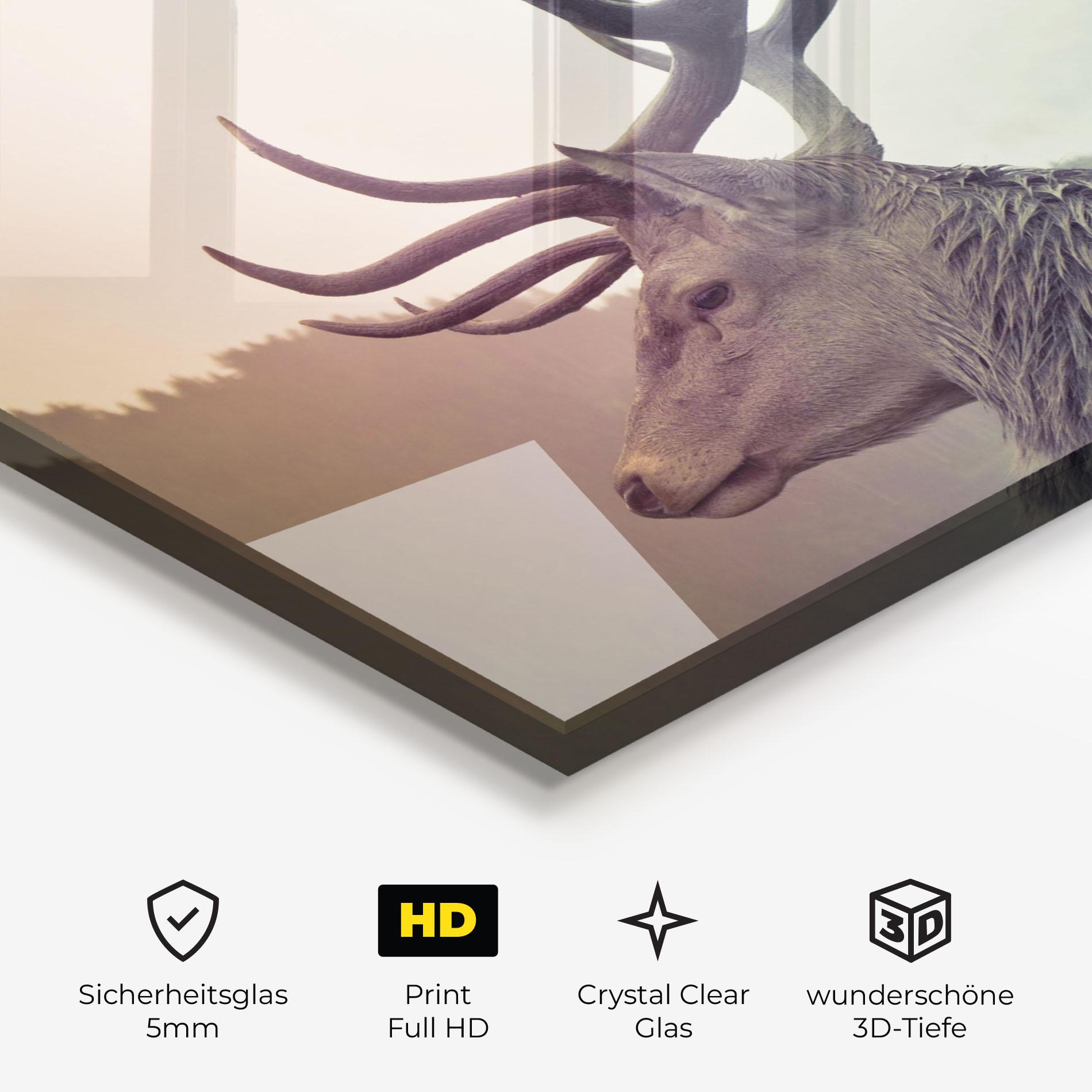 Glasbild King Of The Forest mockup 3