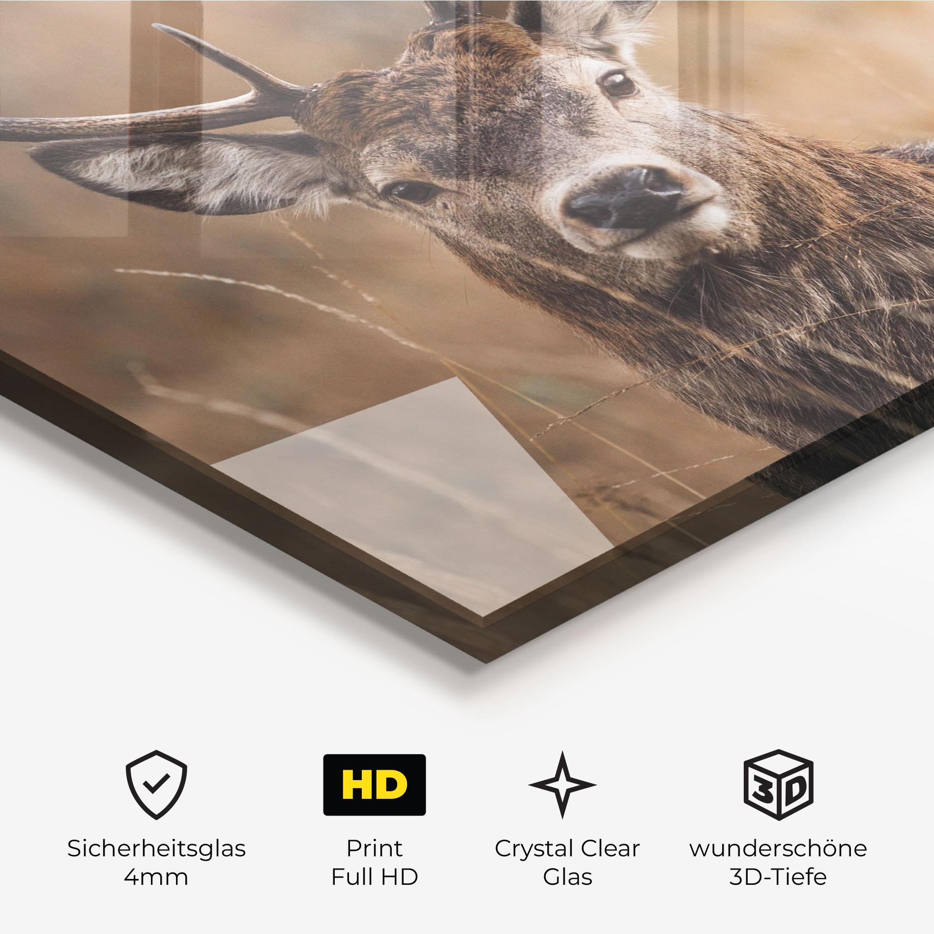 Glasbild Majestic Deer mockup 3