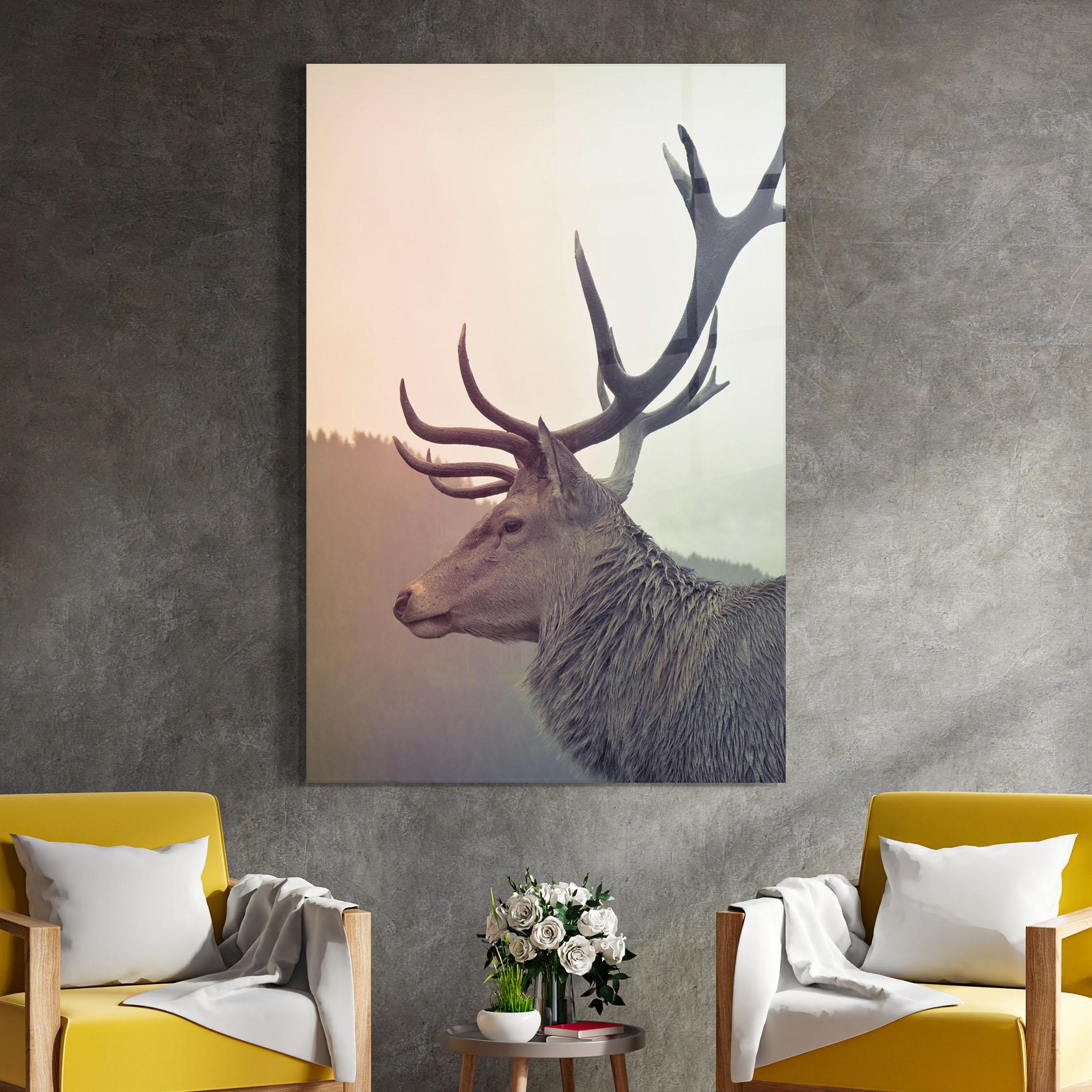 Glasbild King Of The Forest mockup 4