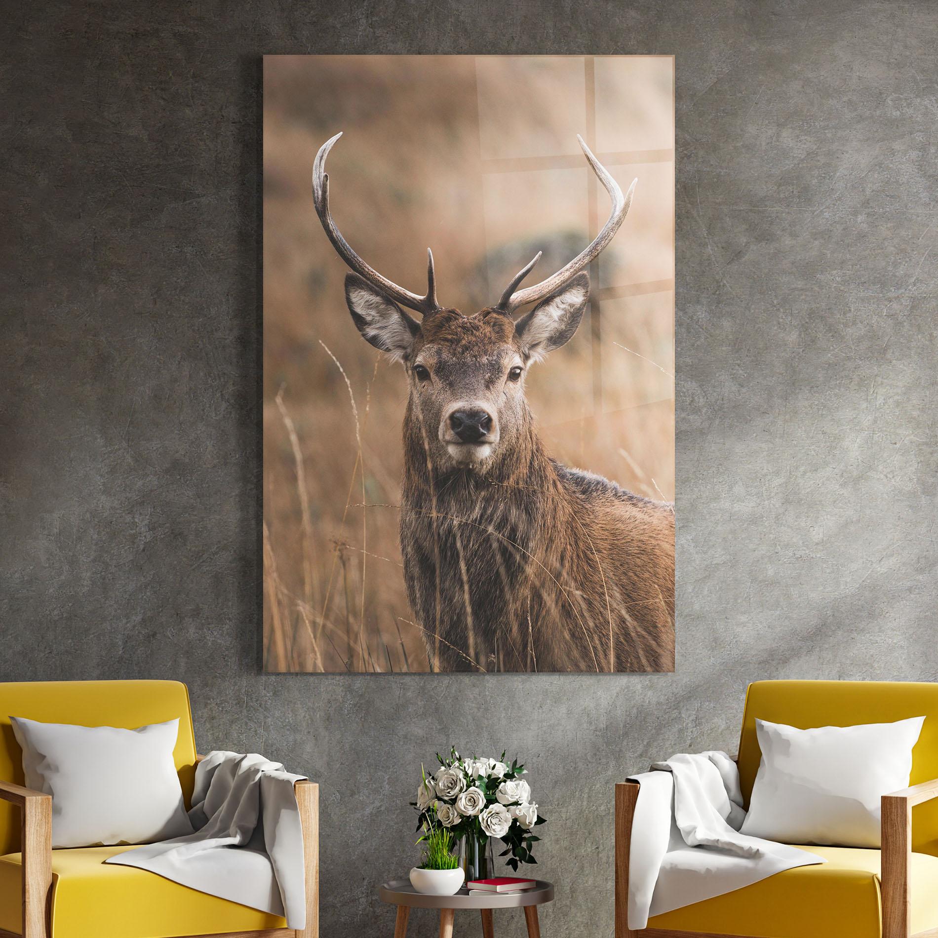 Glasbild Majestic Deer mockup 4
