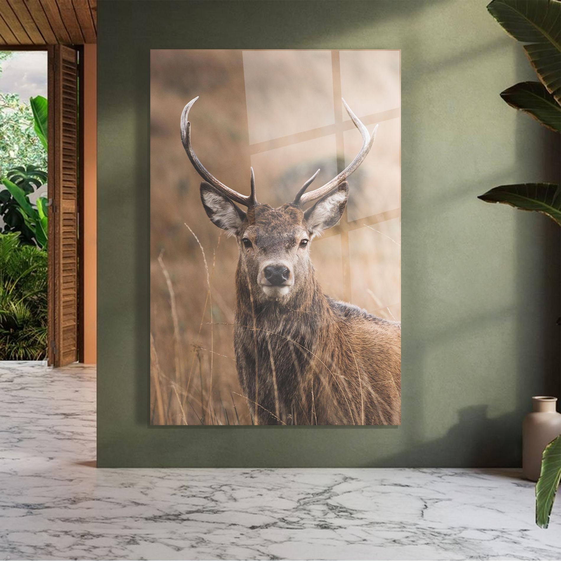 Glasbild Majestic Deer mockup 7