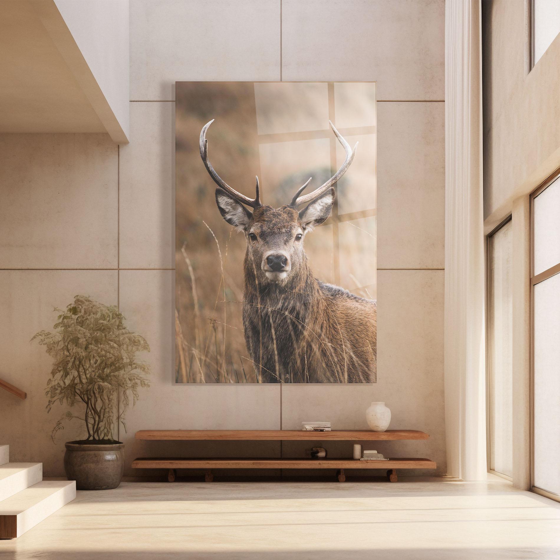 Glasbild Majestic Deer mockup 8