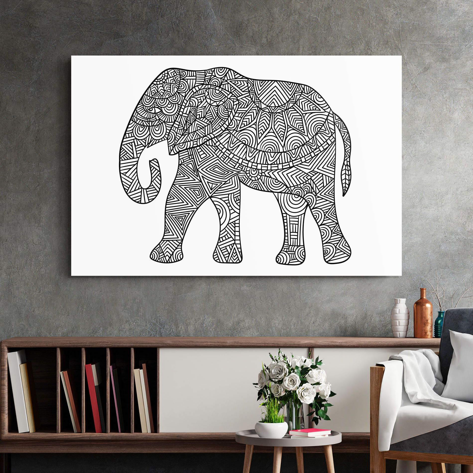 Elephant Mandala mockup 2