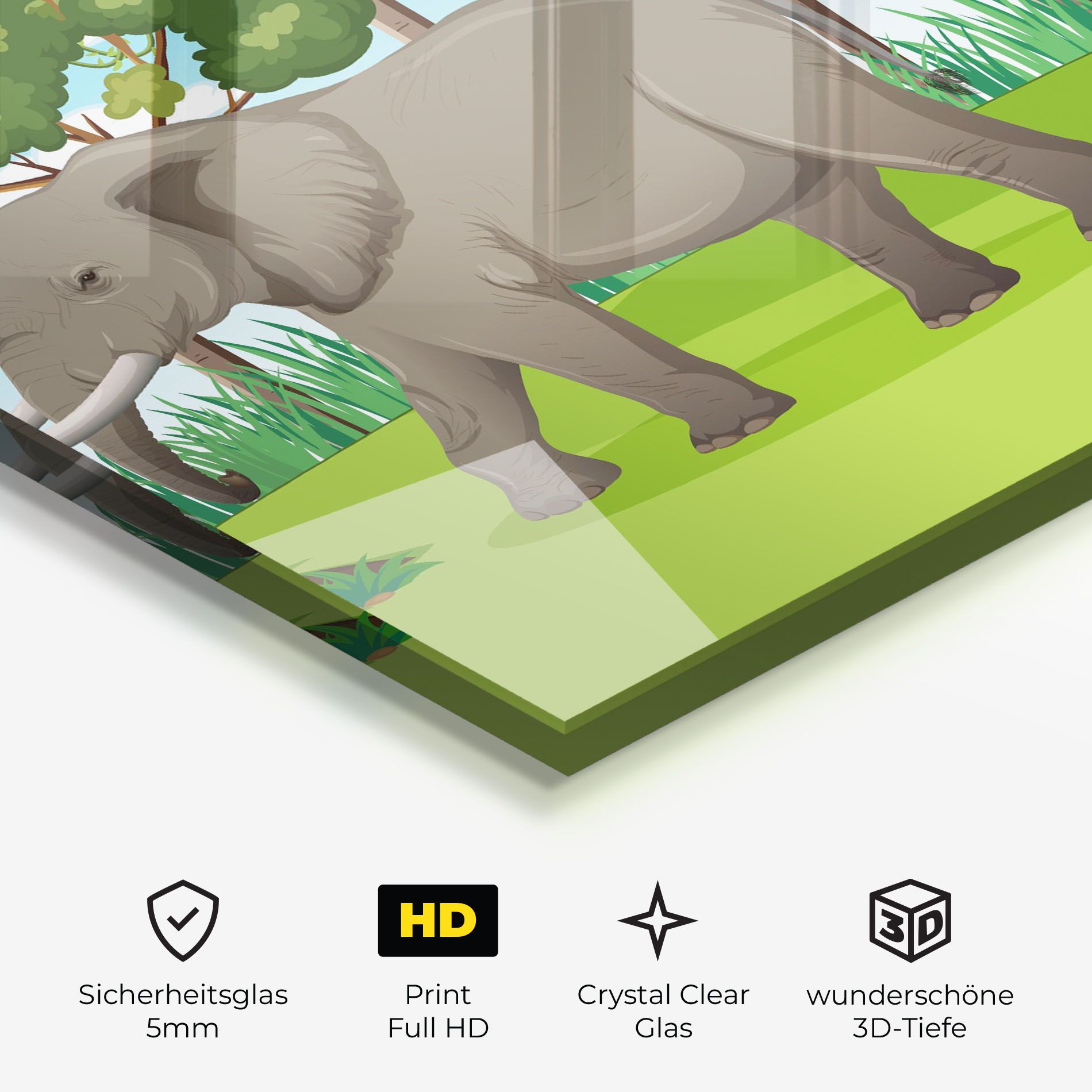 Animated Elephant mockup 3