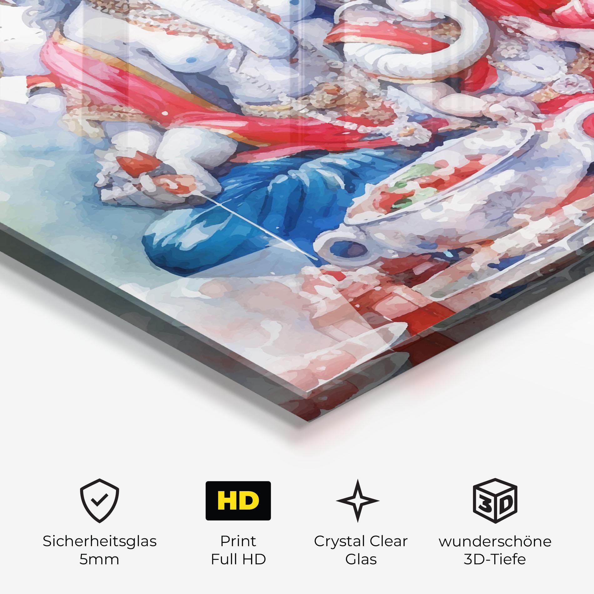 Glasbild Durga Puja Festival mockup 3