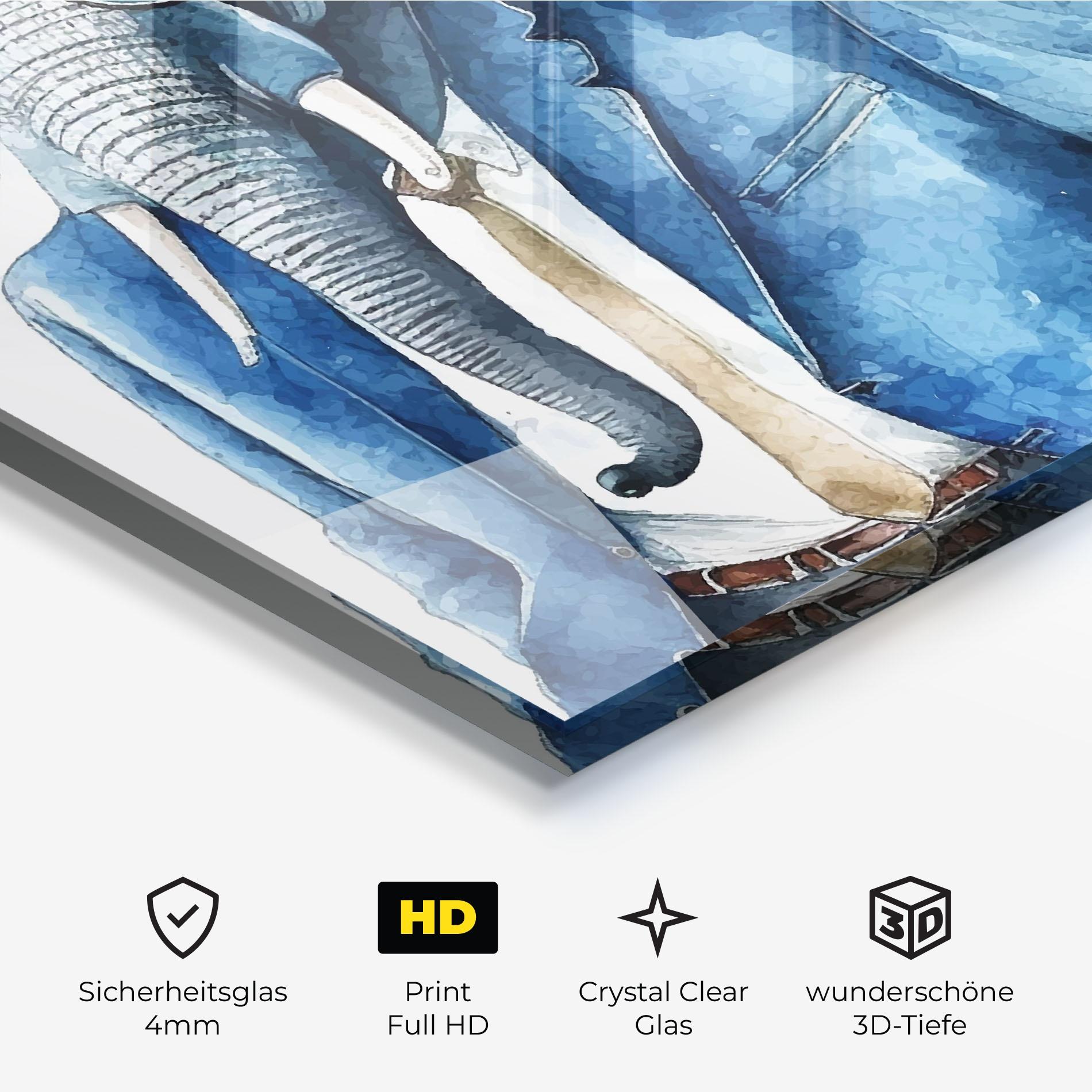 Glasbild Bussiness Elephant mockup 3