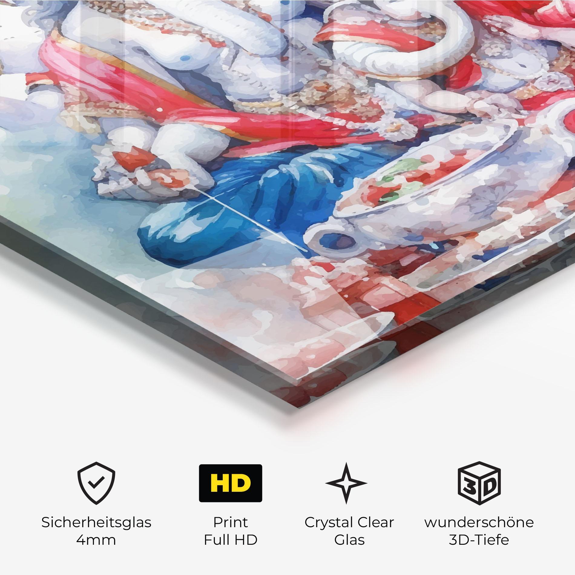 Glasbild Durga Puja Festival mockup 3