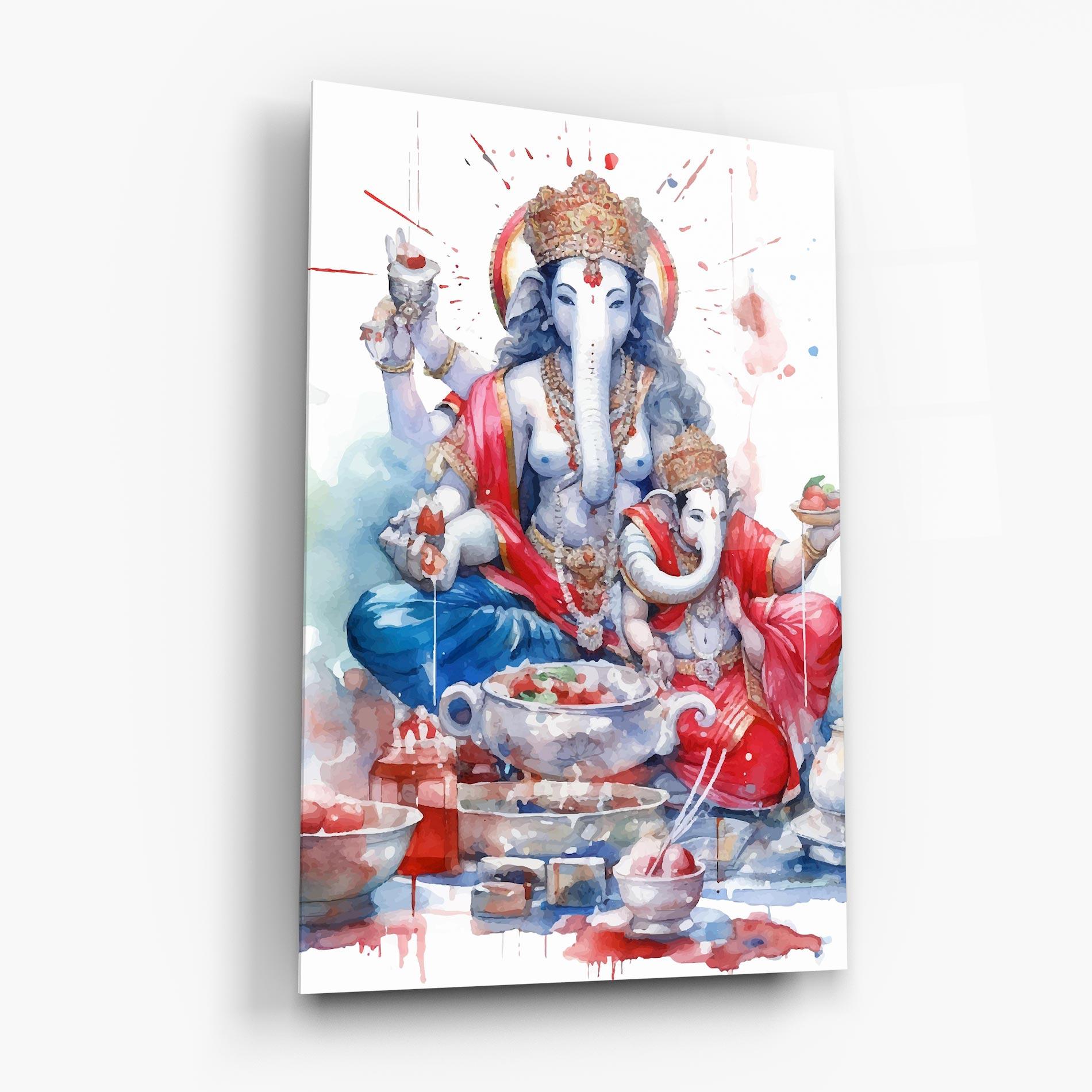 Glasbild Durga Puja Festival mockup 6