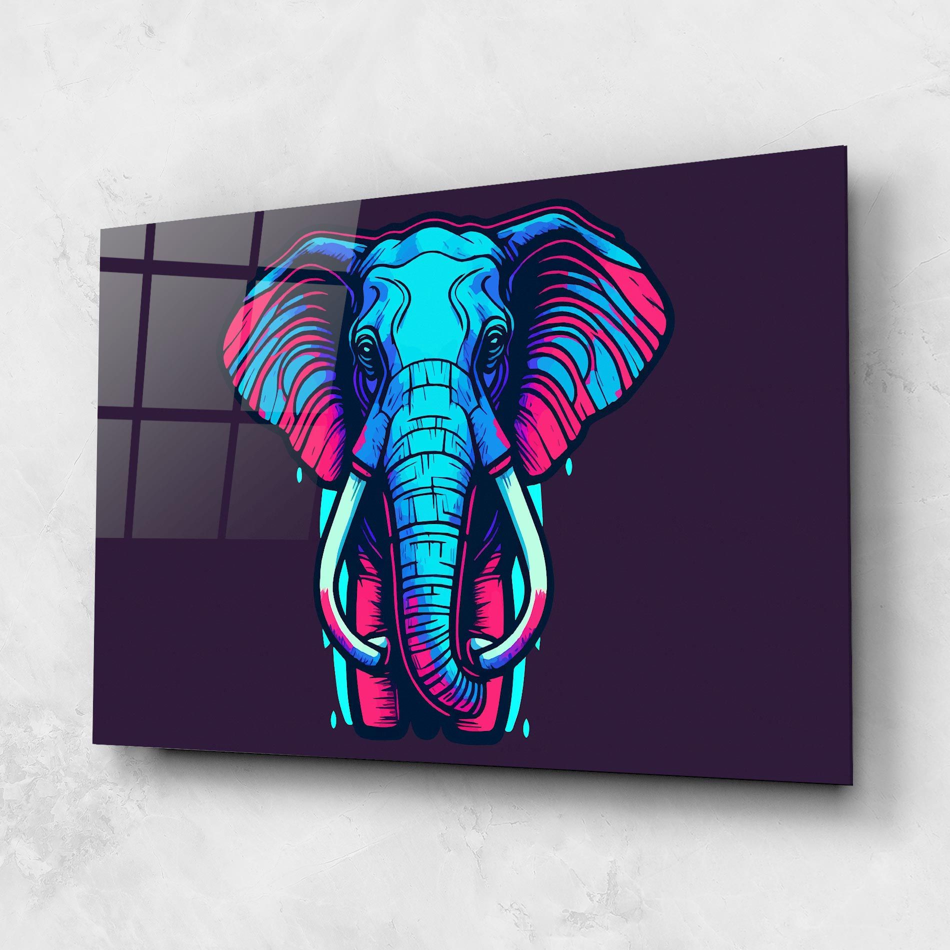 Pink Blue Elephant mockup 1