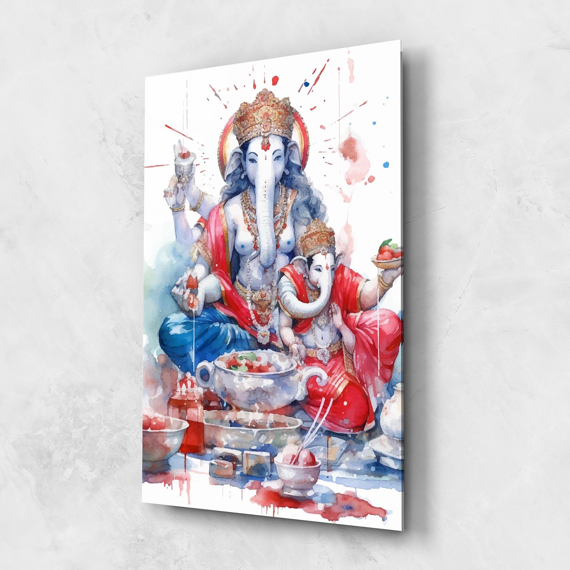 Glasbild Durga Puja Festival mockup 1