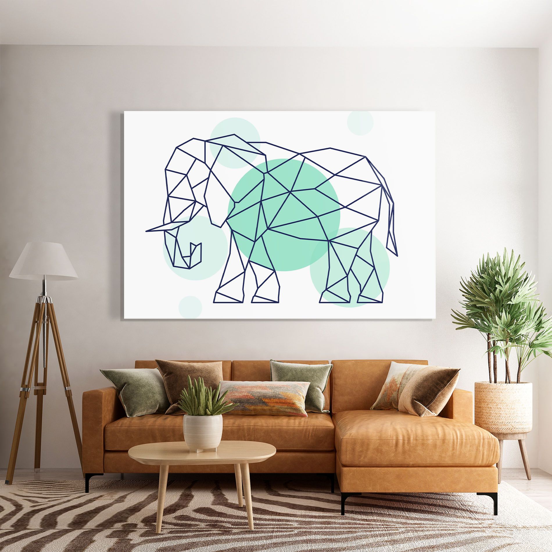 Elephant Geometric mockup 7