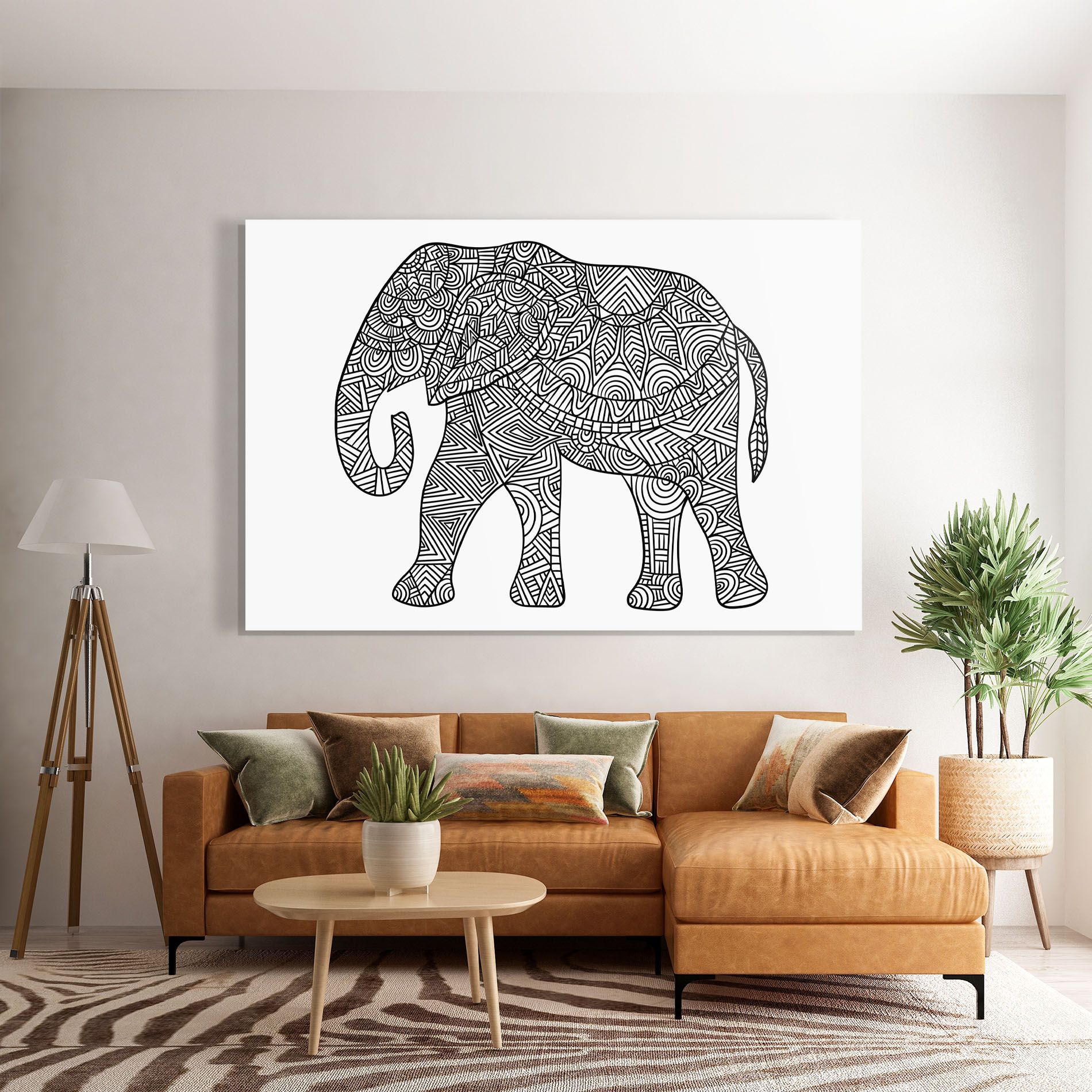Elephant Mandala mockup 7