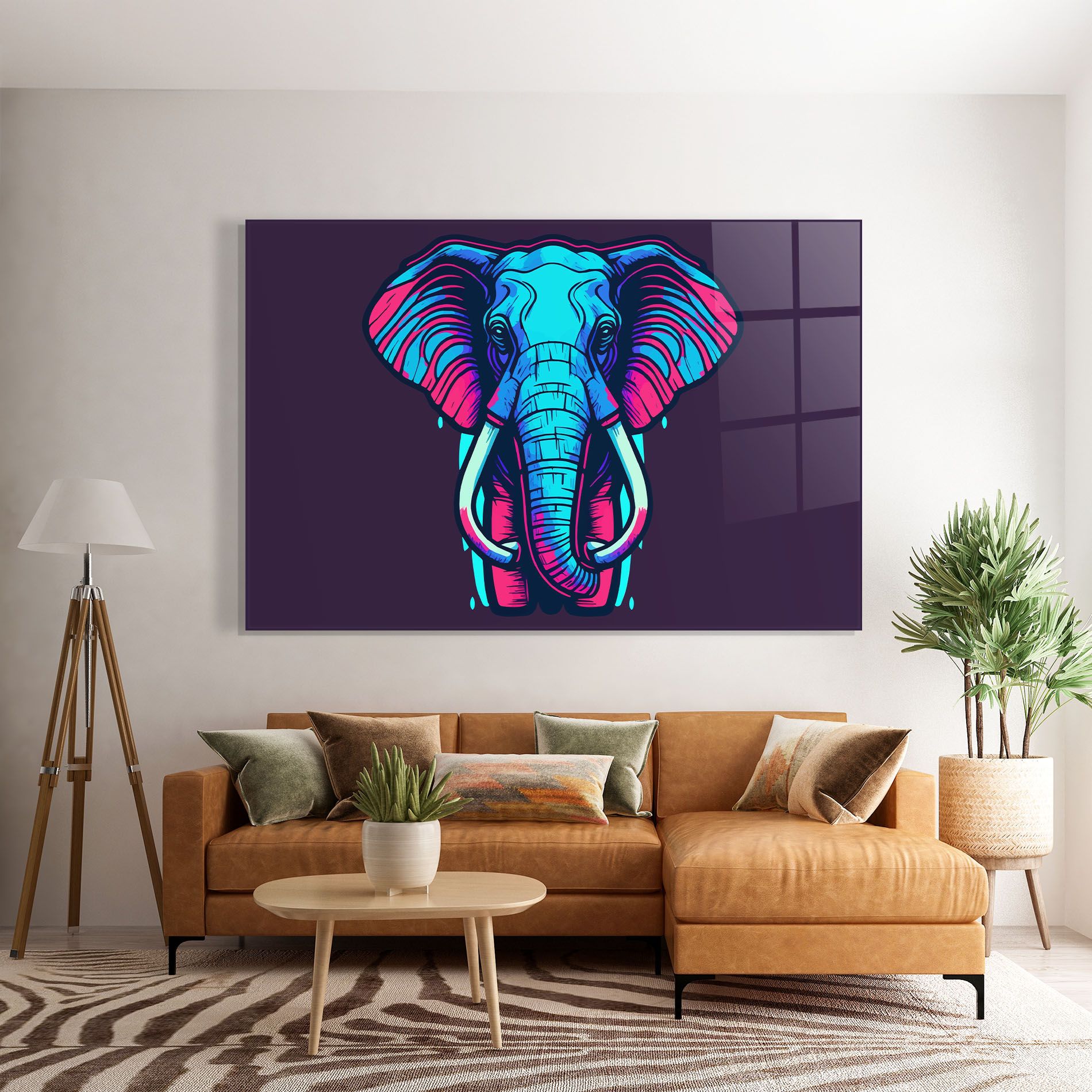 Pink Blue Elephant mockup 7