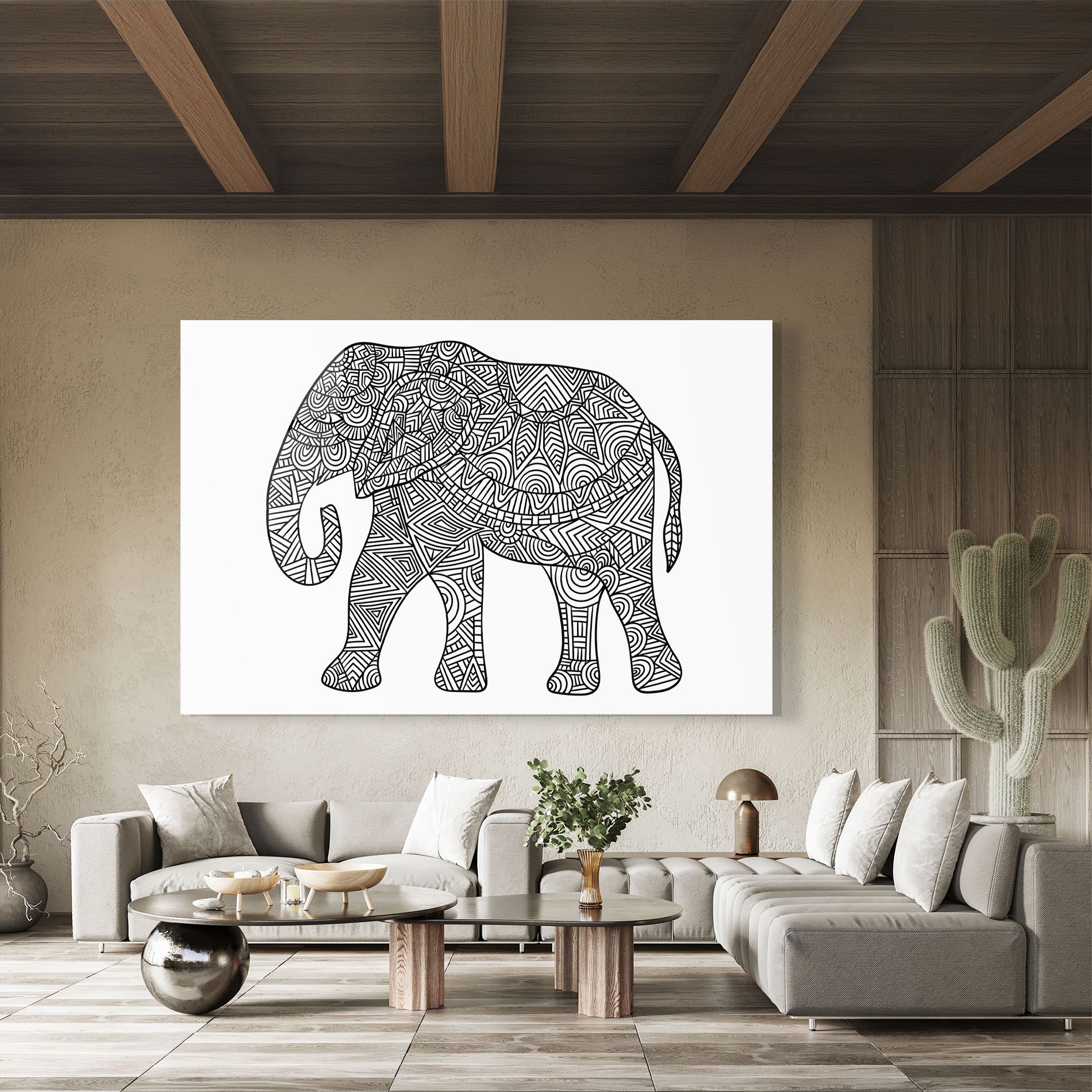 Elephant Mandala mockup 8