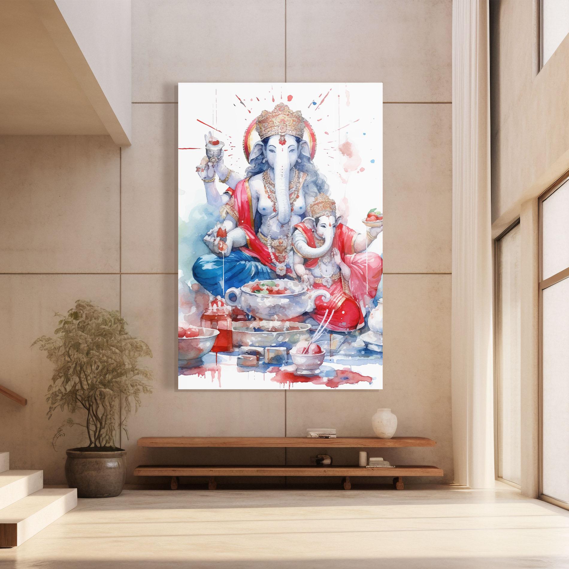 Glasbild Durga Puja Festival mockup 8