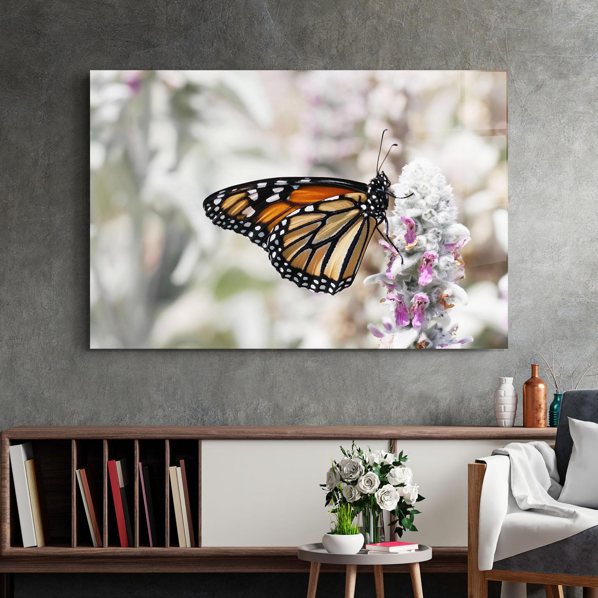 Glasbild Beauty Butterfly mockup 2