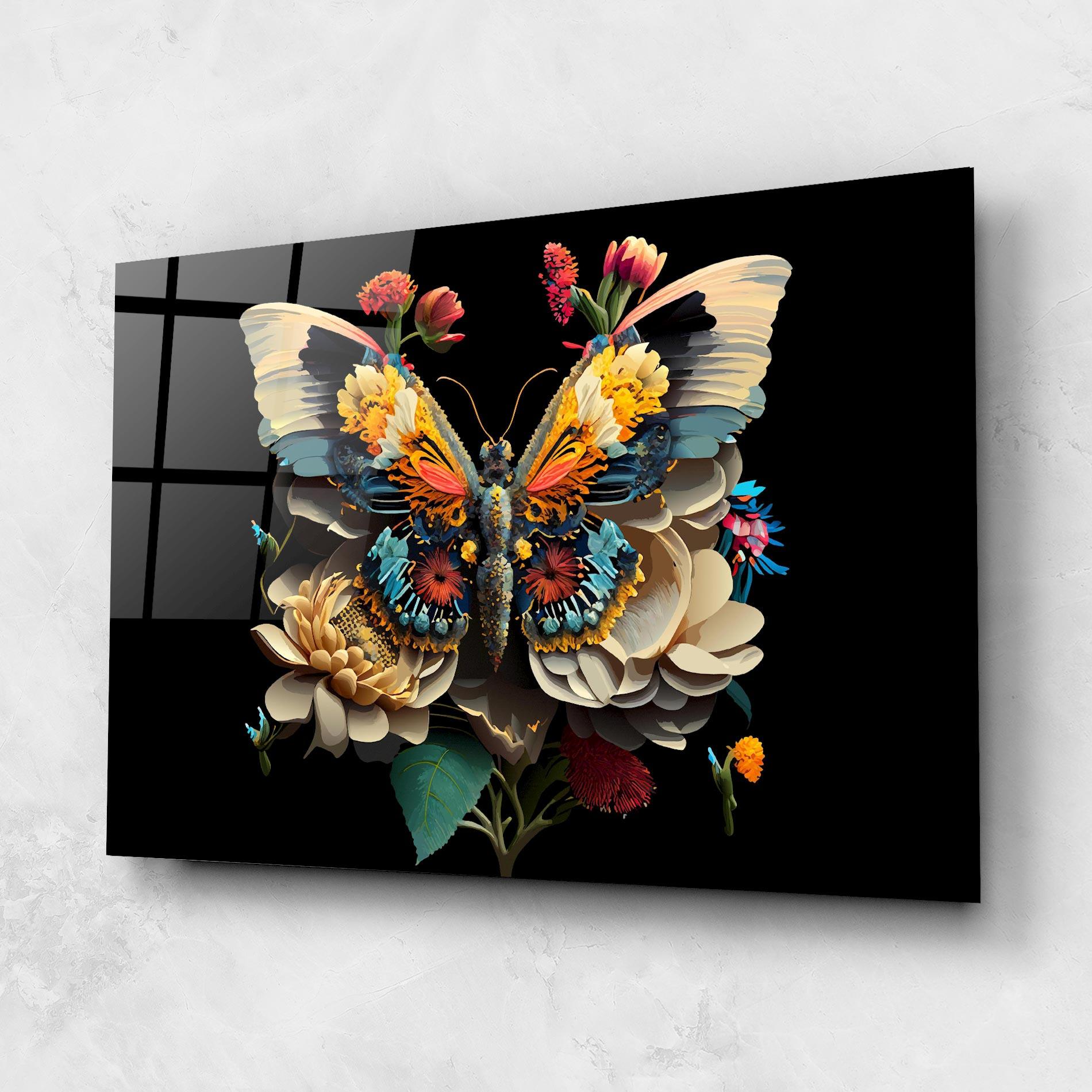Glasbild Colorful Butterfly mockup 1